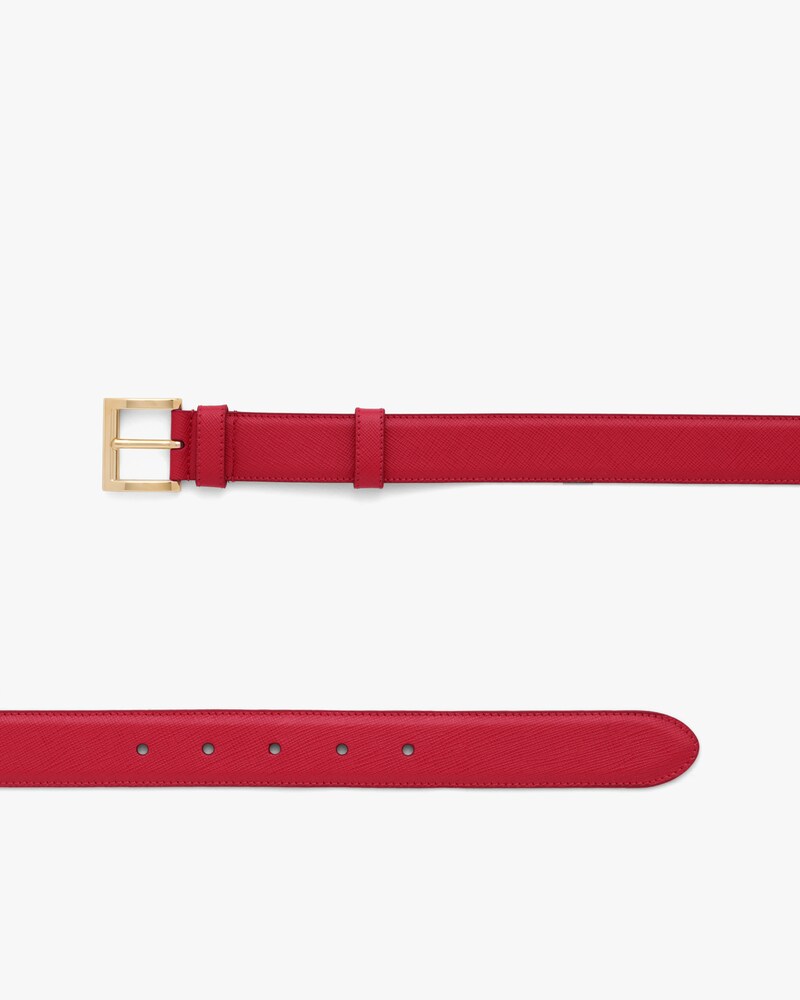 prada red belt