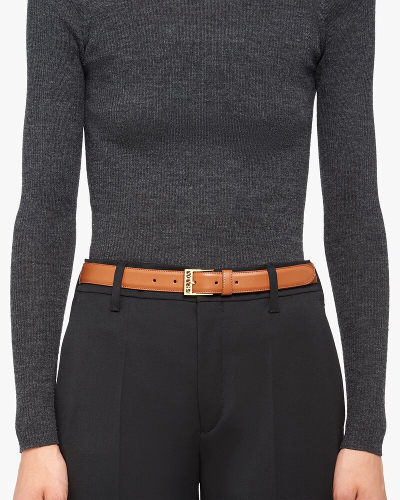 prada skinny belt