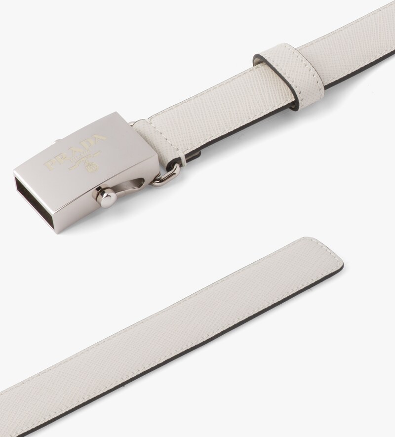 prada white belt