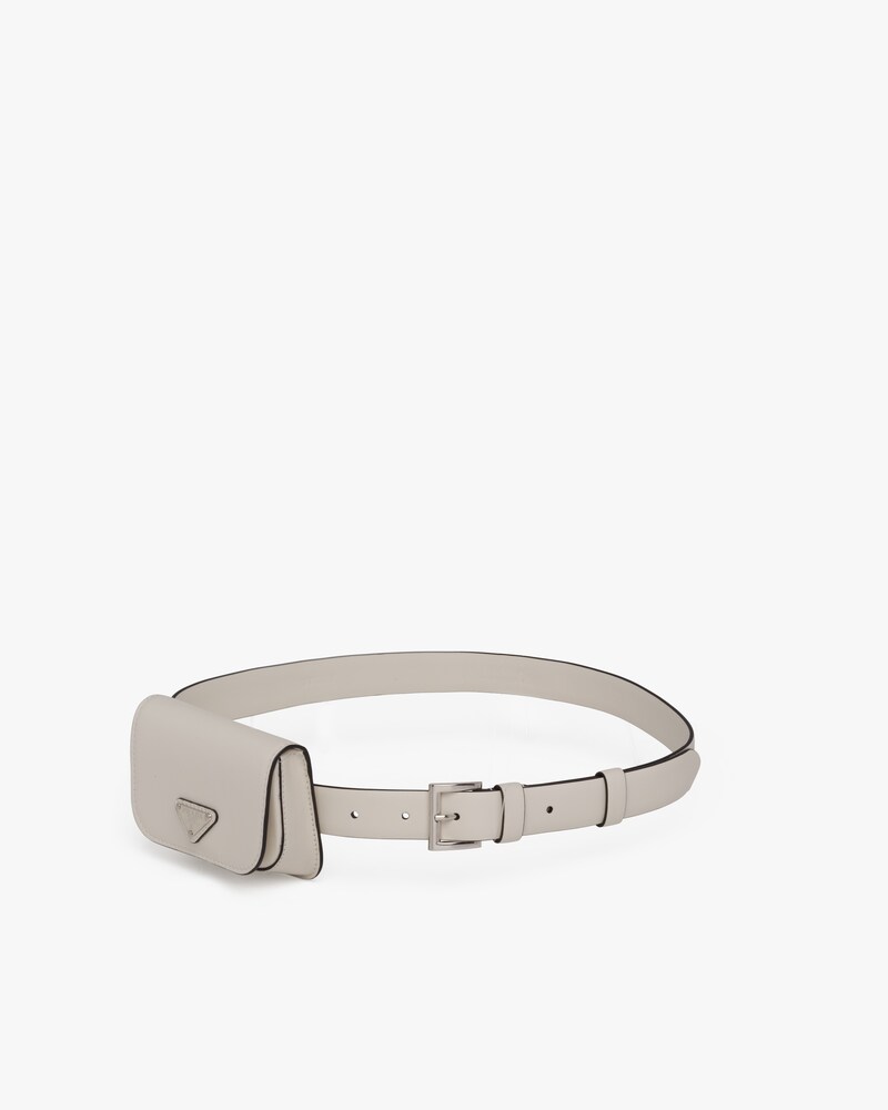 prada white belt