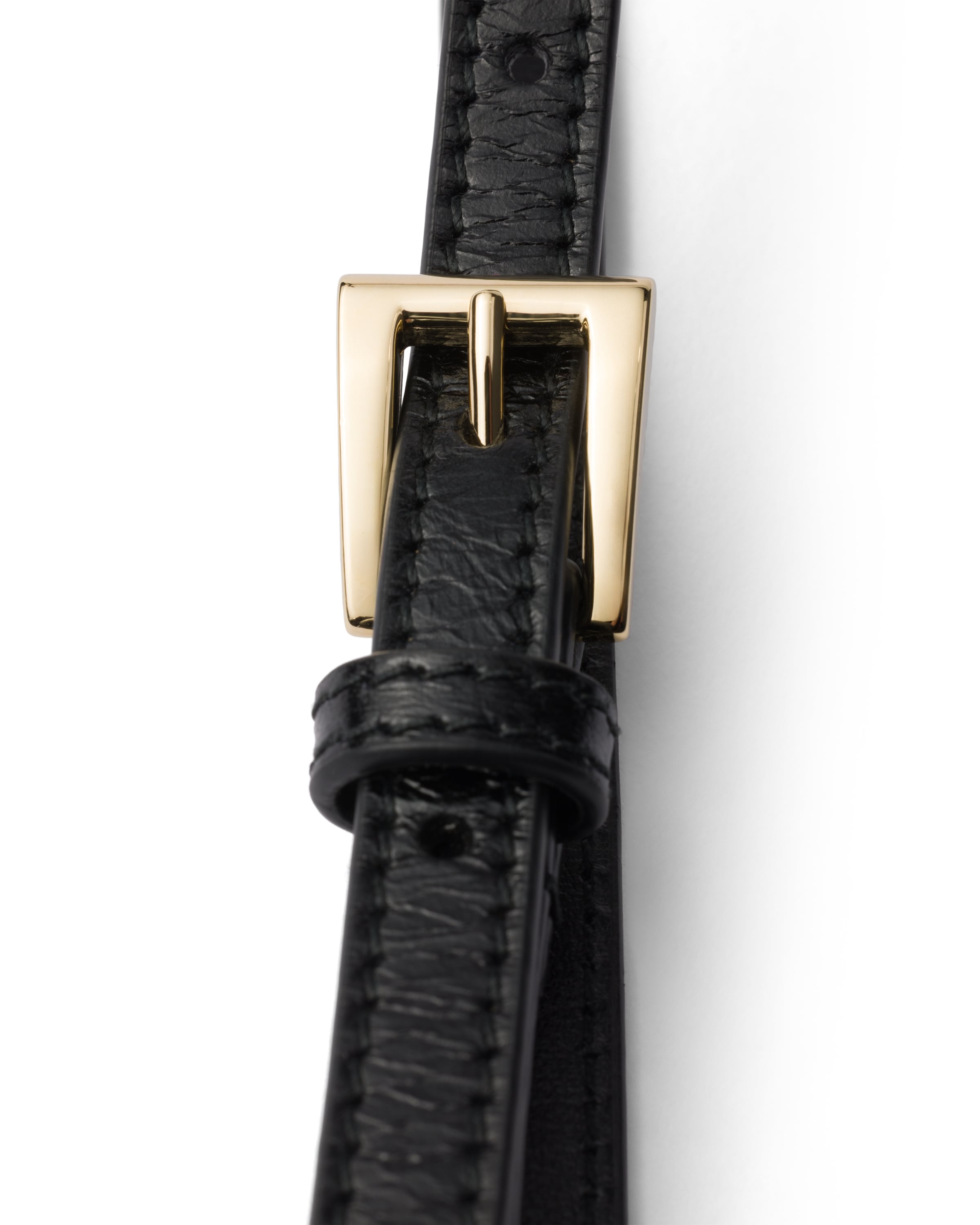 Prada Leather Belt In Black