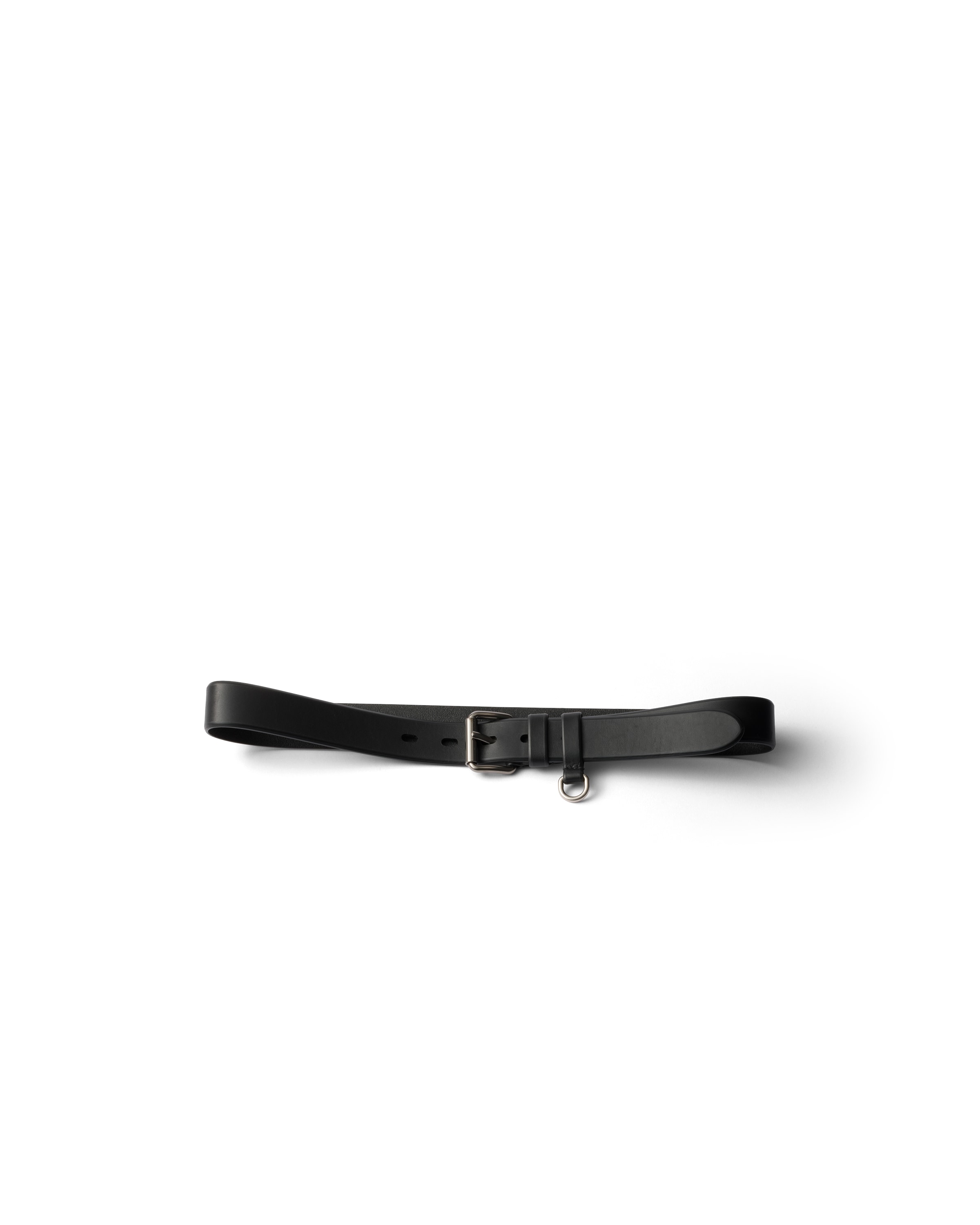 Prada Leather Belt In Black