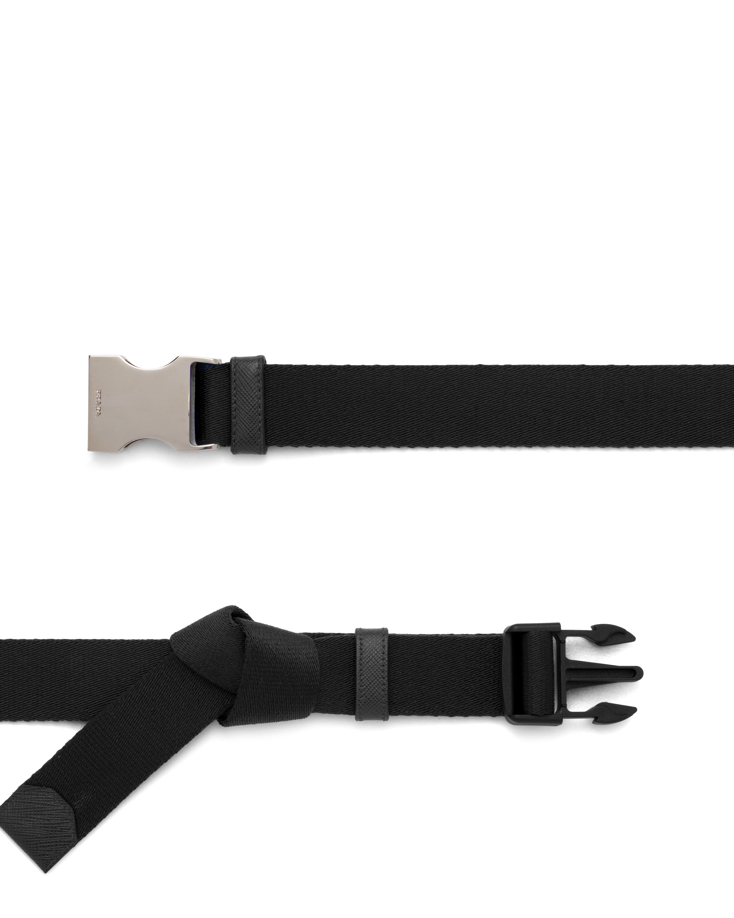 Nylon belt with metal buckle | Prada