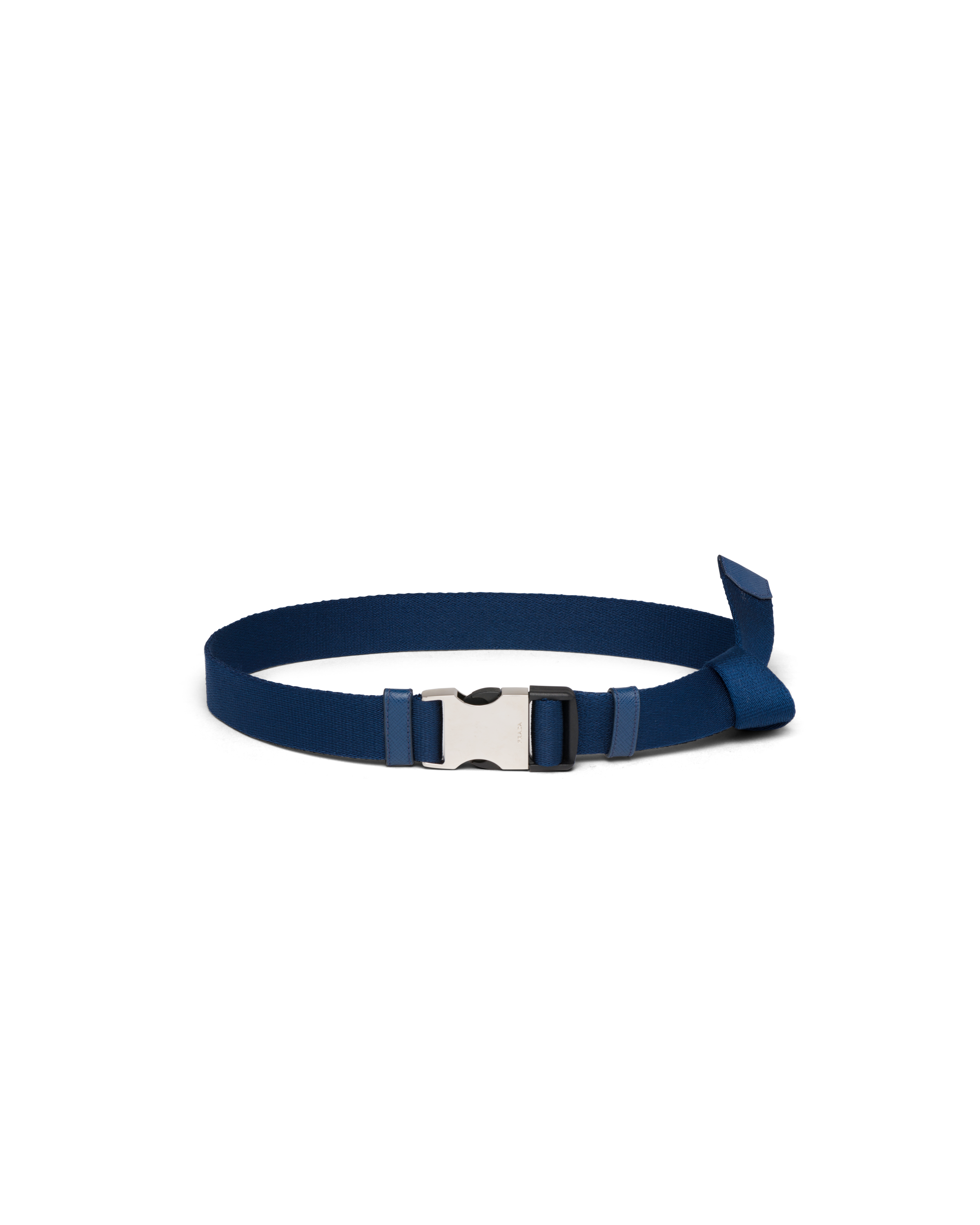 prada logo buckle belt