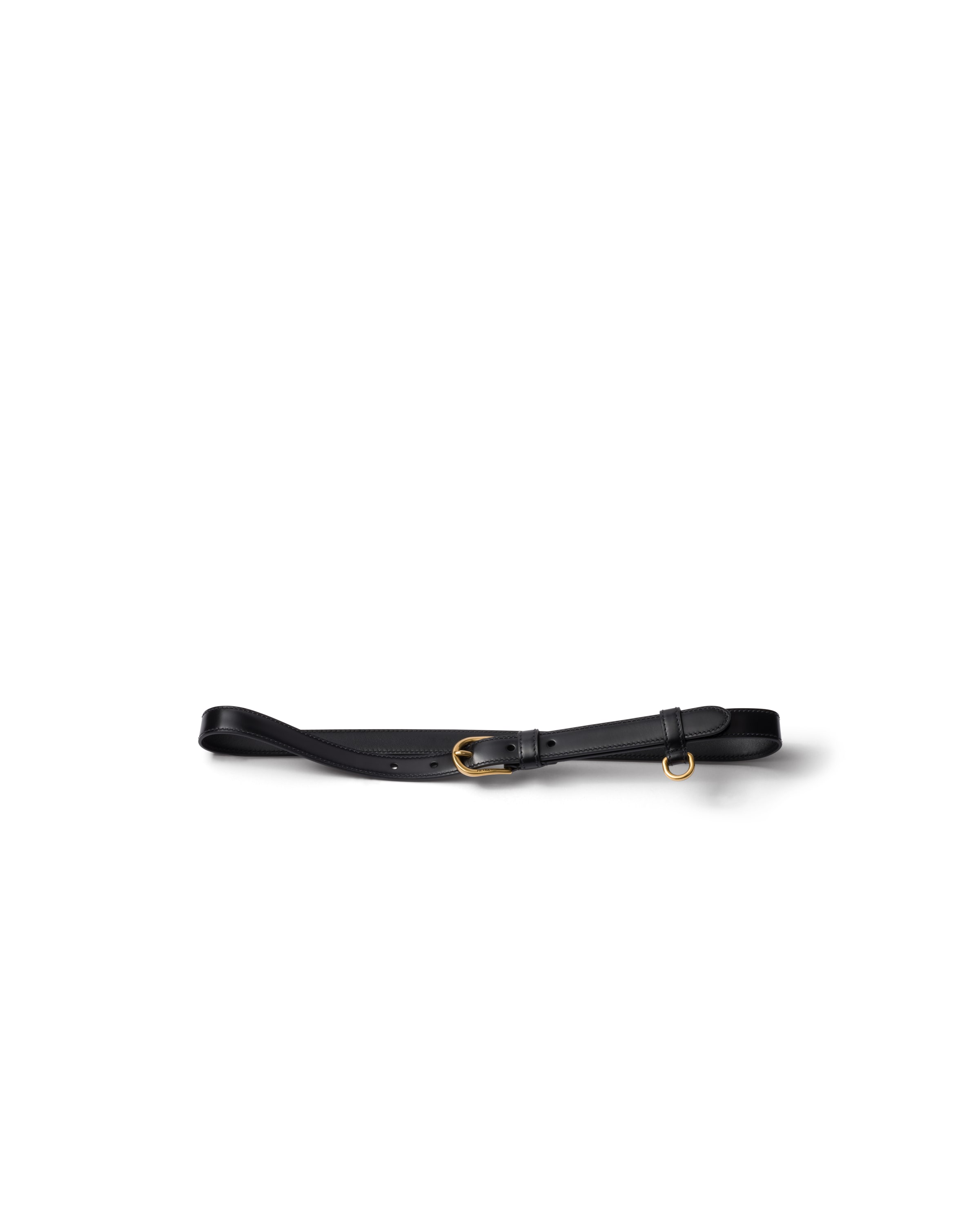Prada Leather Belt In Black