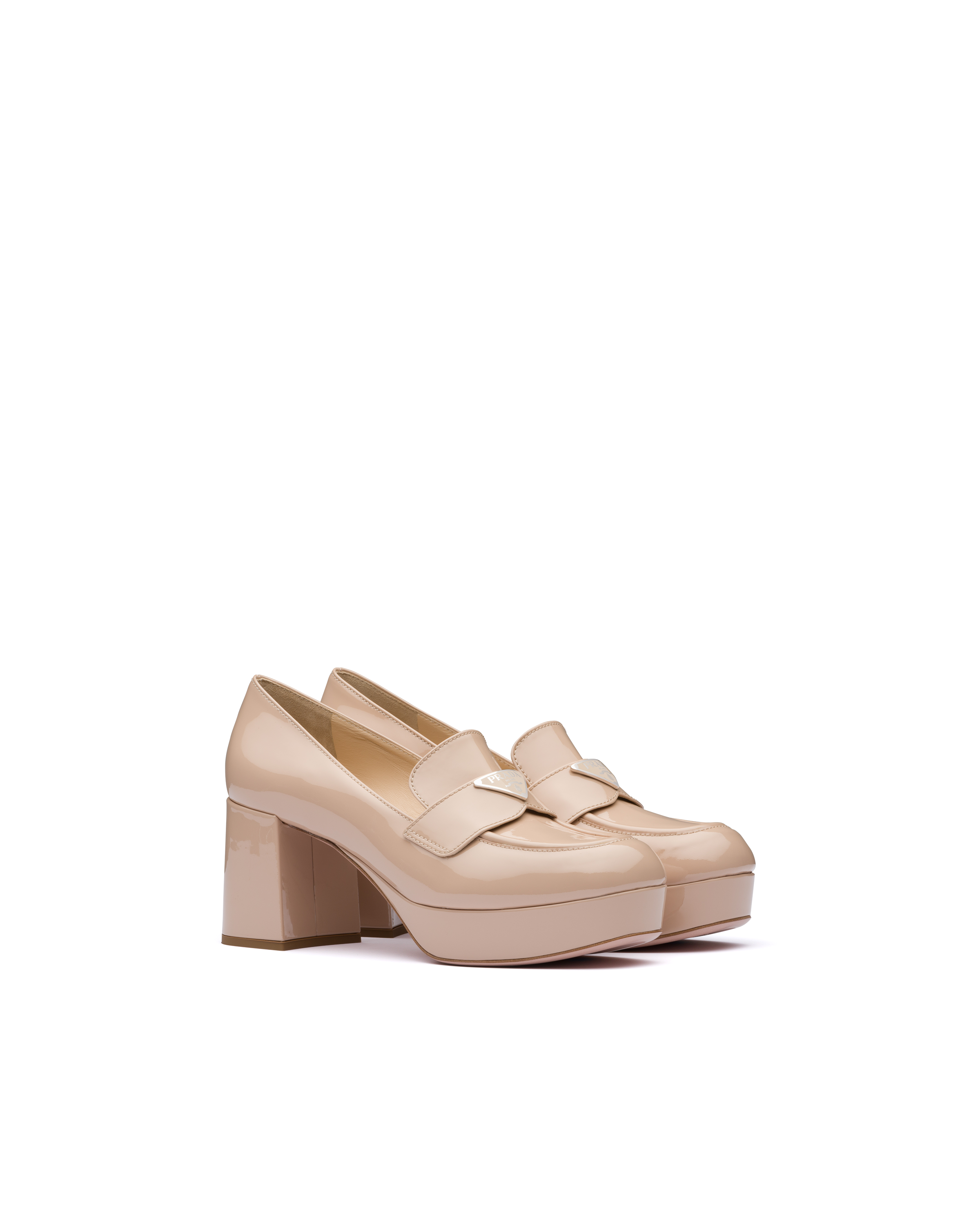 tan platform loafers