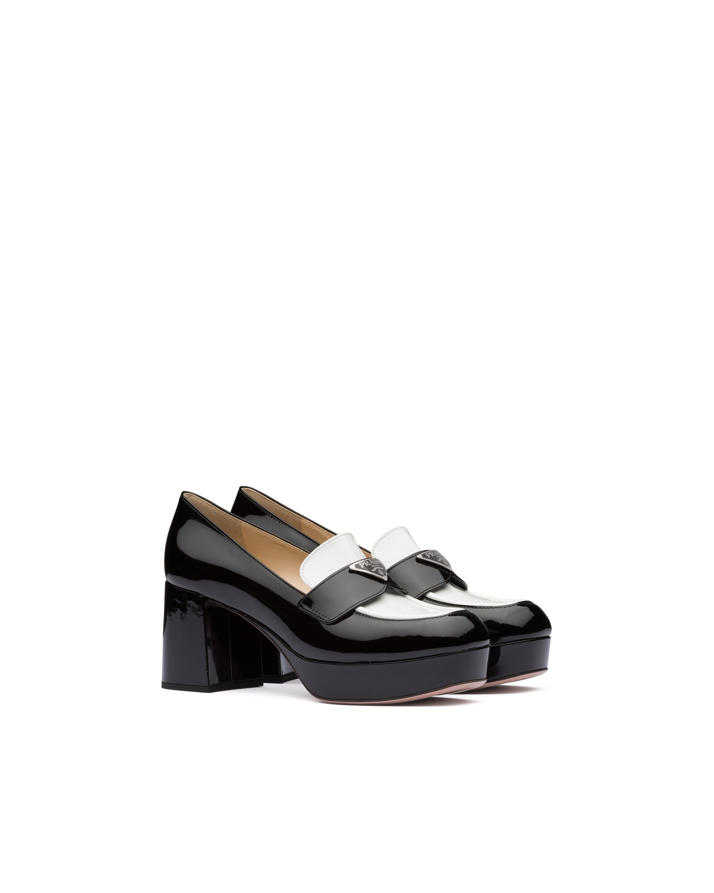 platform patent leather loafers