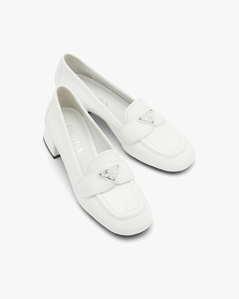 prada patent leather loafers