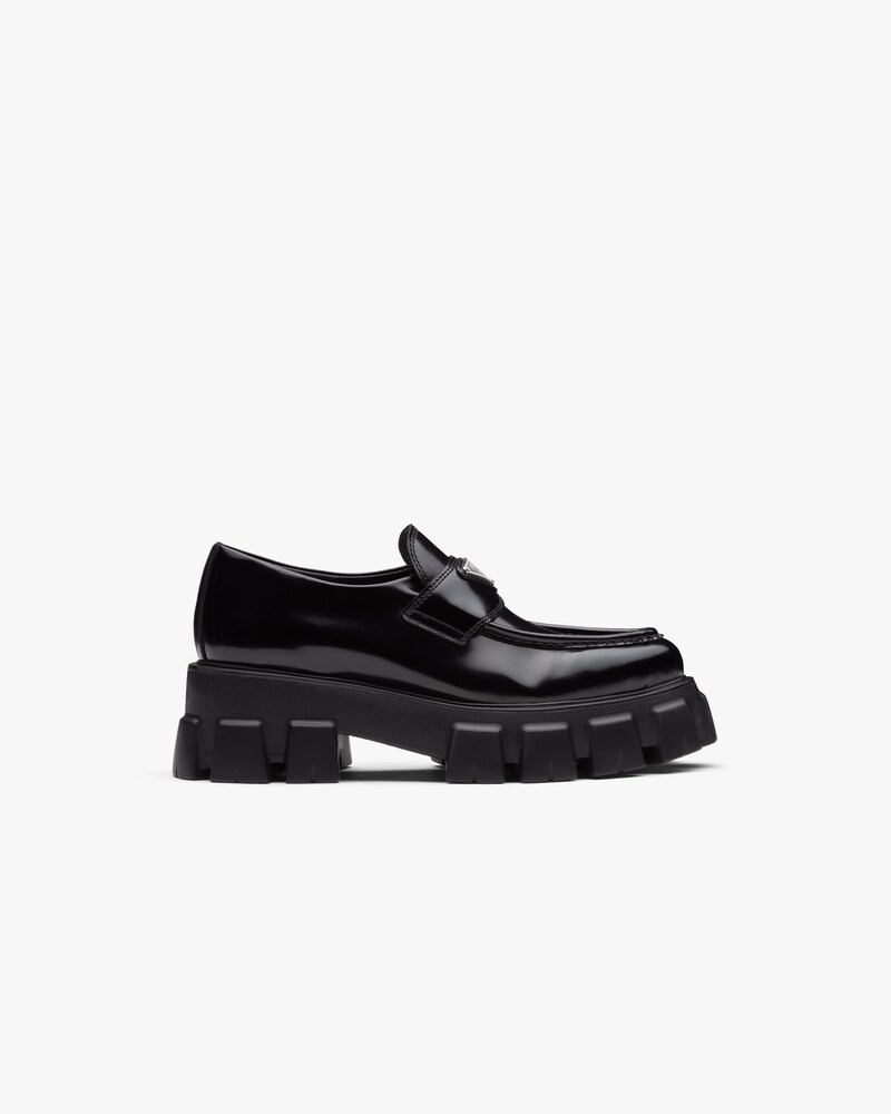 Prada loafers monolith clearance