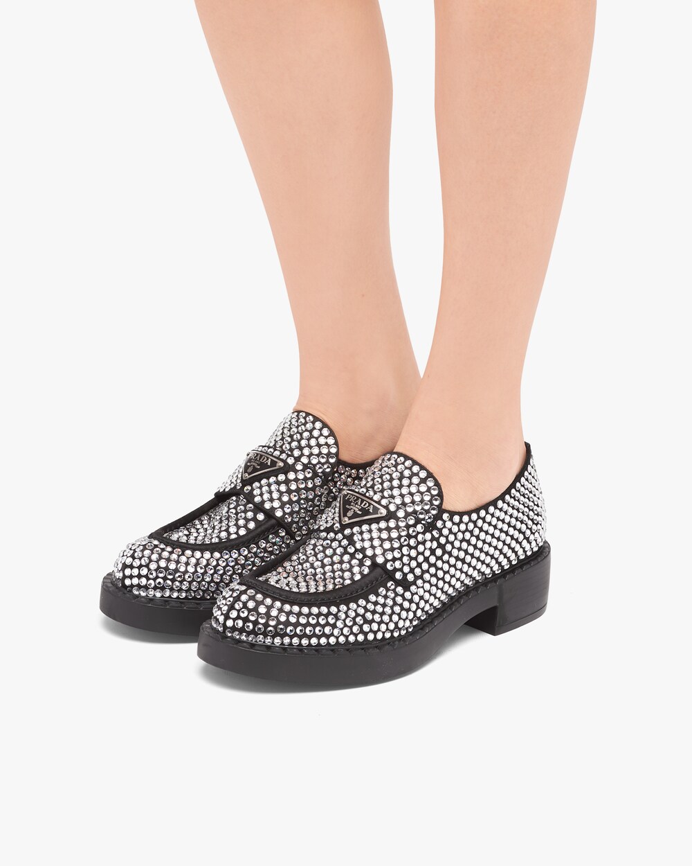 prada crystal shoes