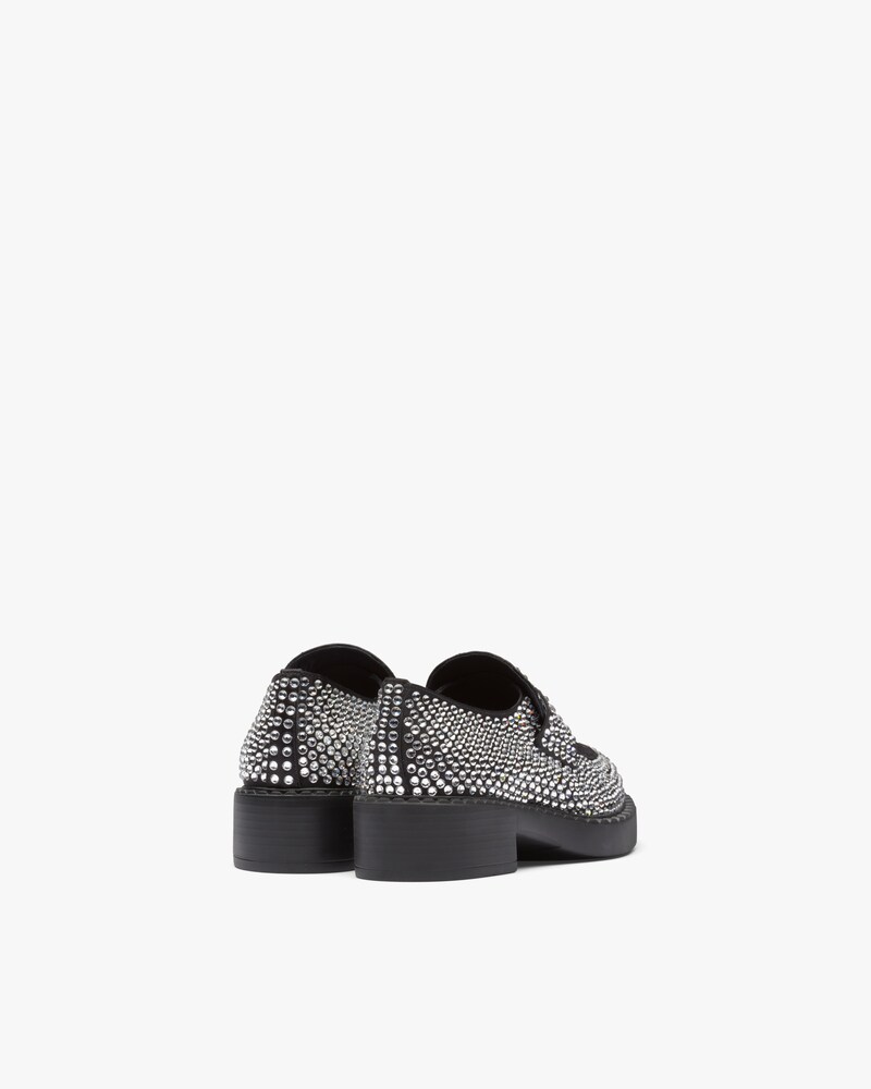 Prada crystal loafers clearance