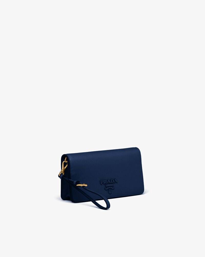 prada blue sling bag