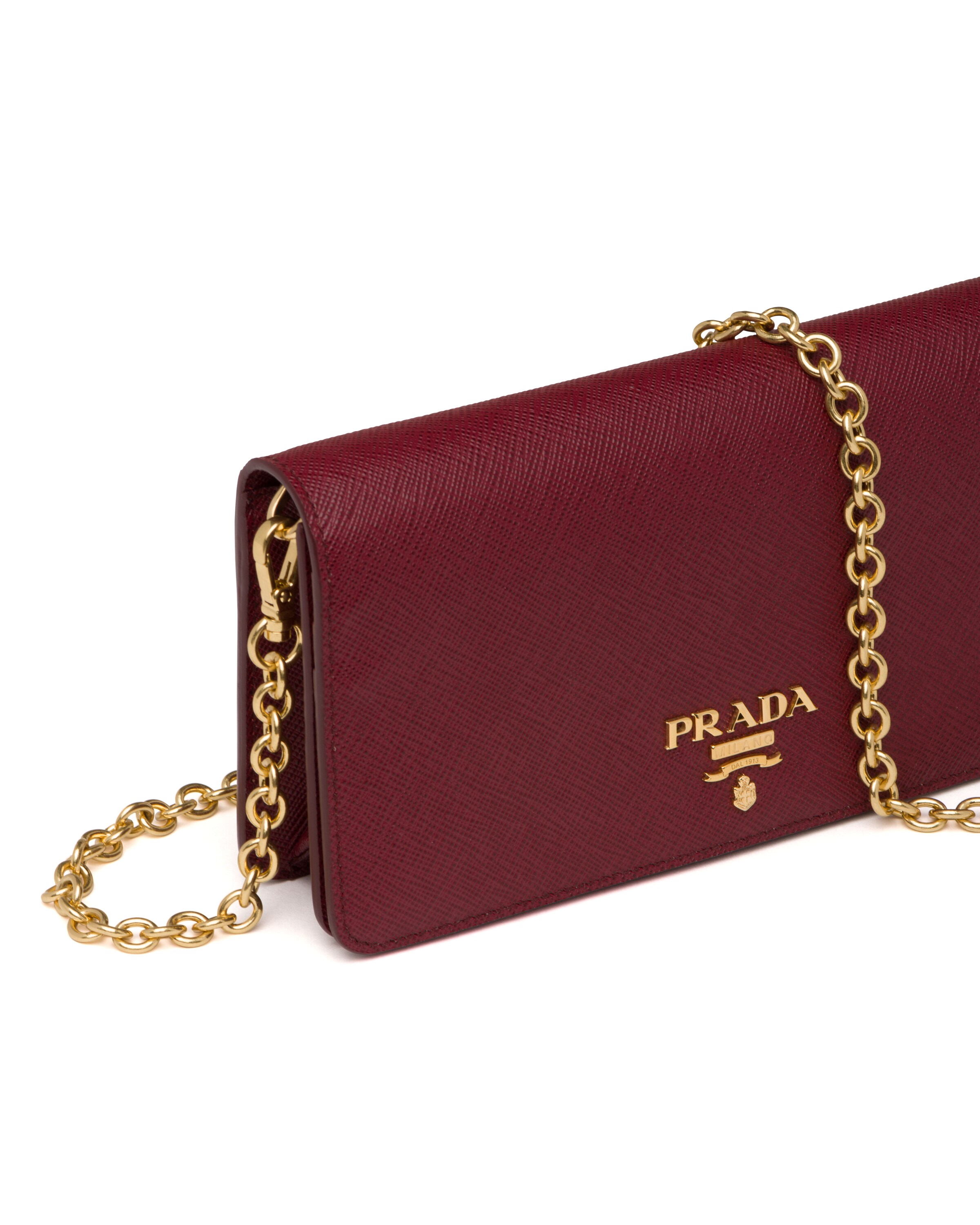 Cerise Saffiano leather minibag Prada