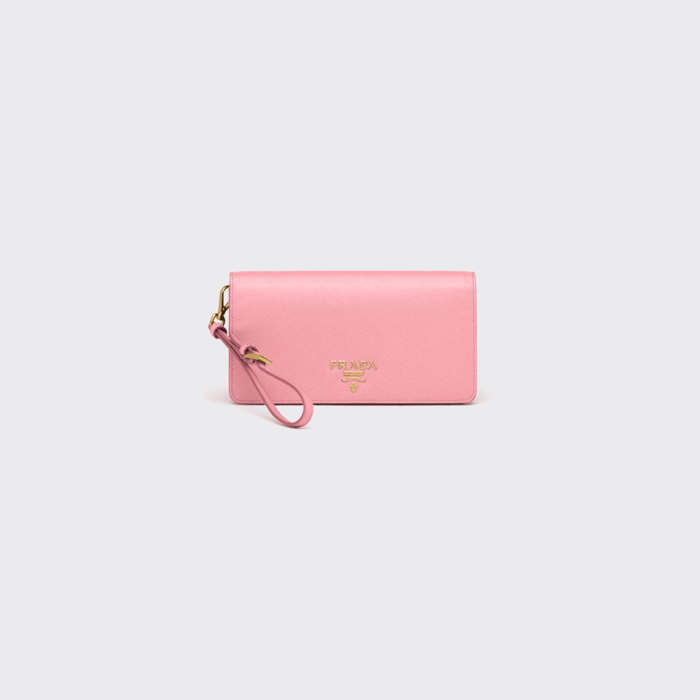 Petal Pink Saffiano leather minibag Prada