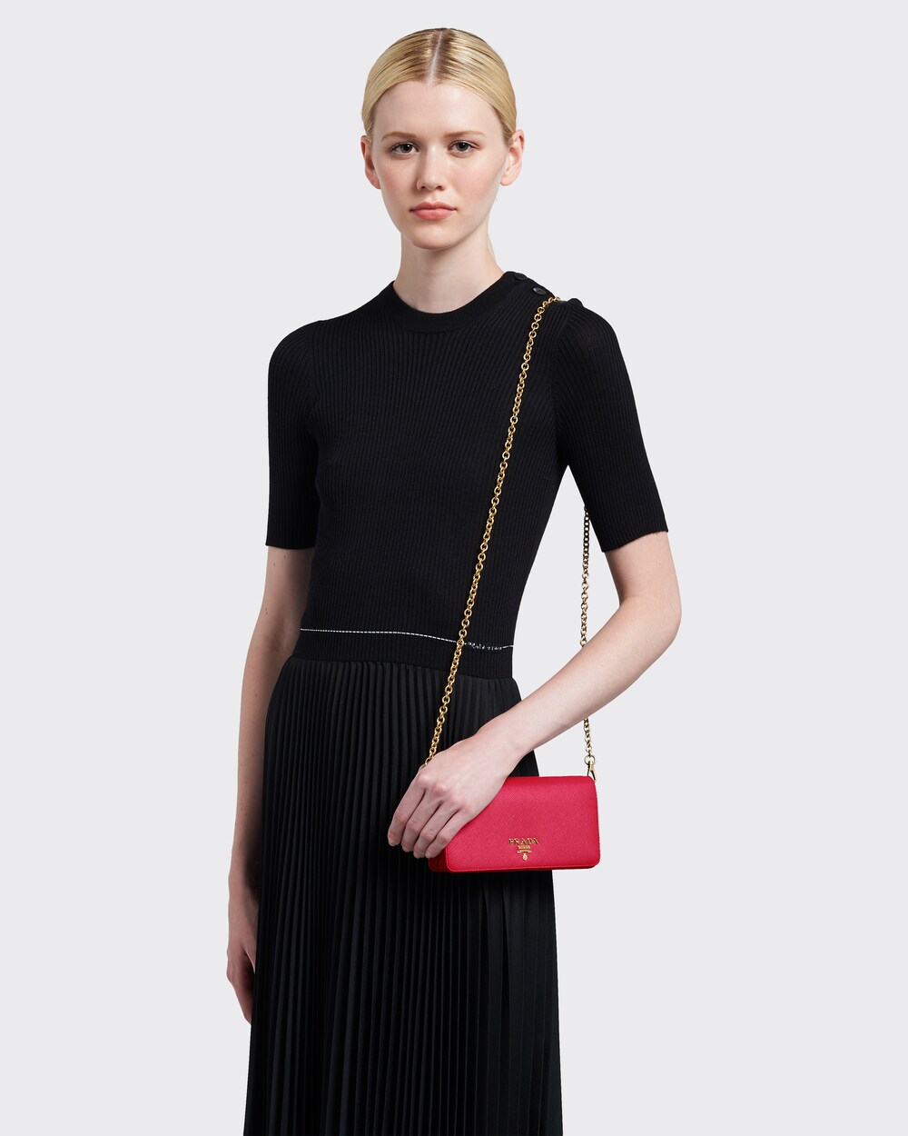Prada saffiano leather mini shoulder bag Clearance