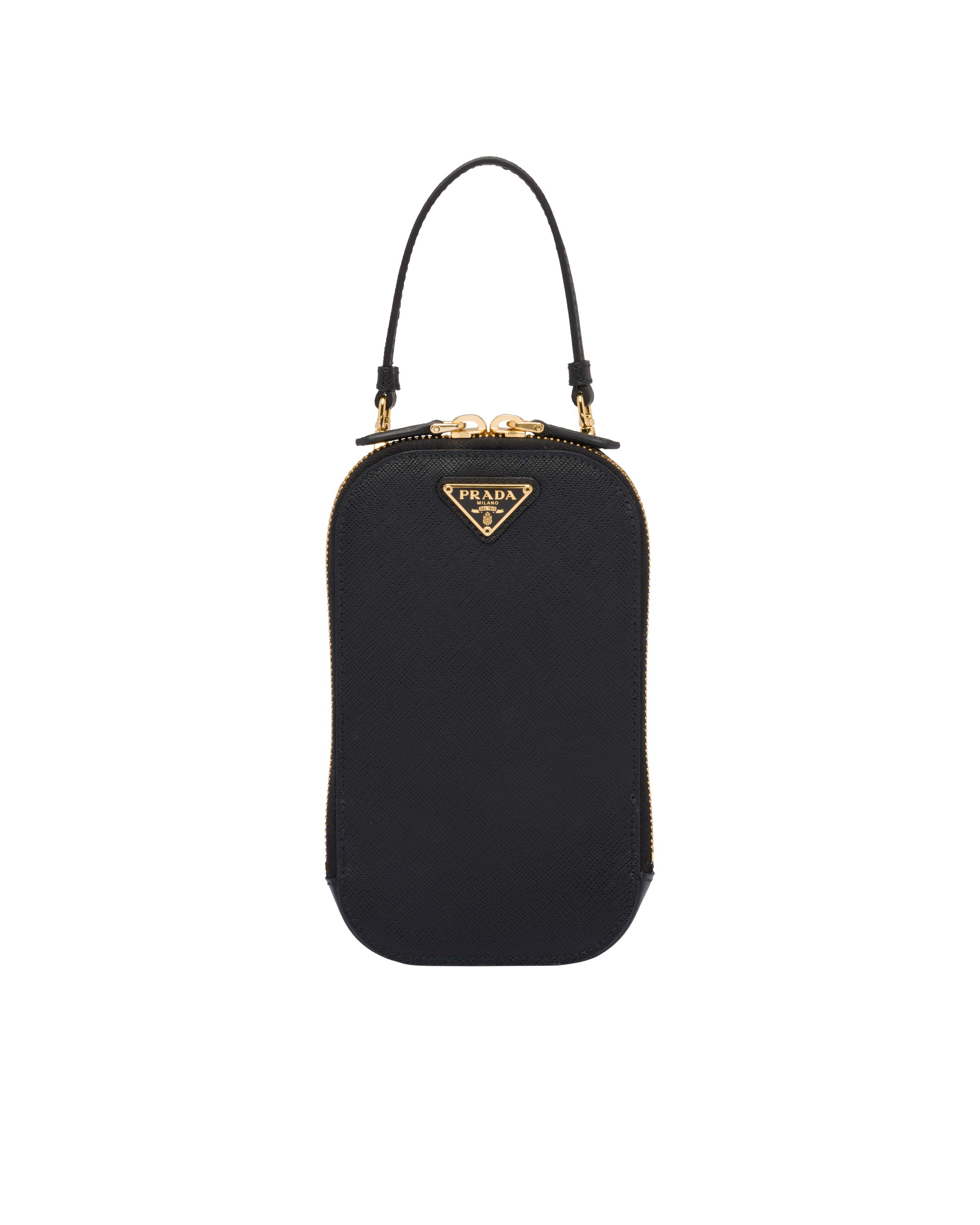 Black Saffiano mini-bag | Prada Black Saffiano mini-bag | Prada