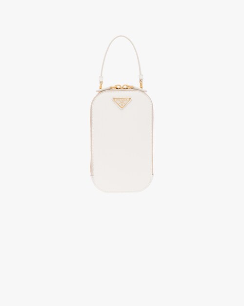 prada mini bag white
