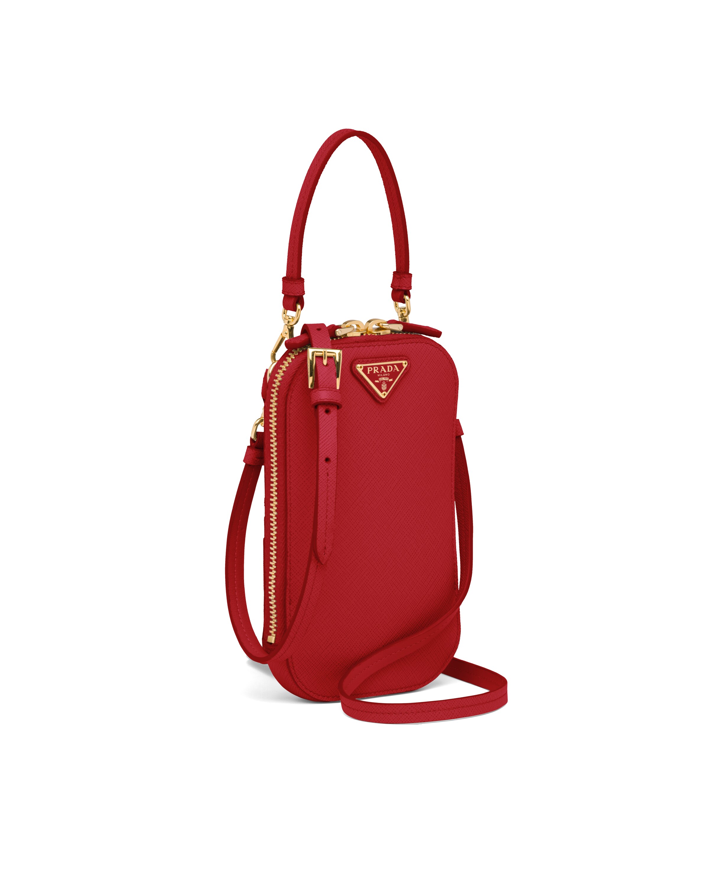 prada saffiano mini bag white