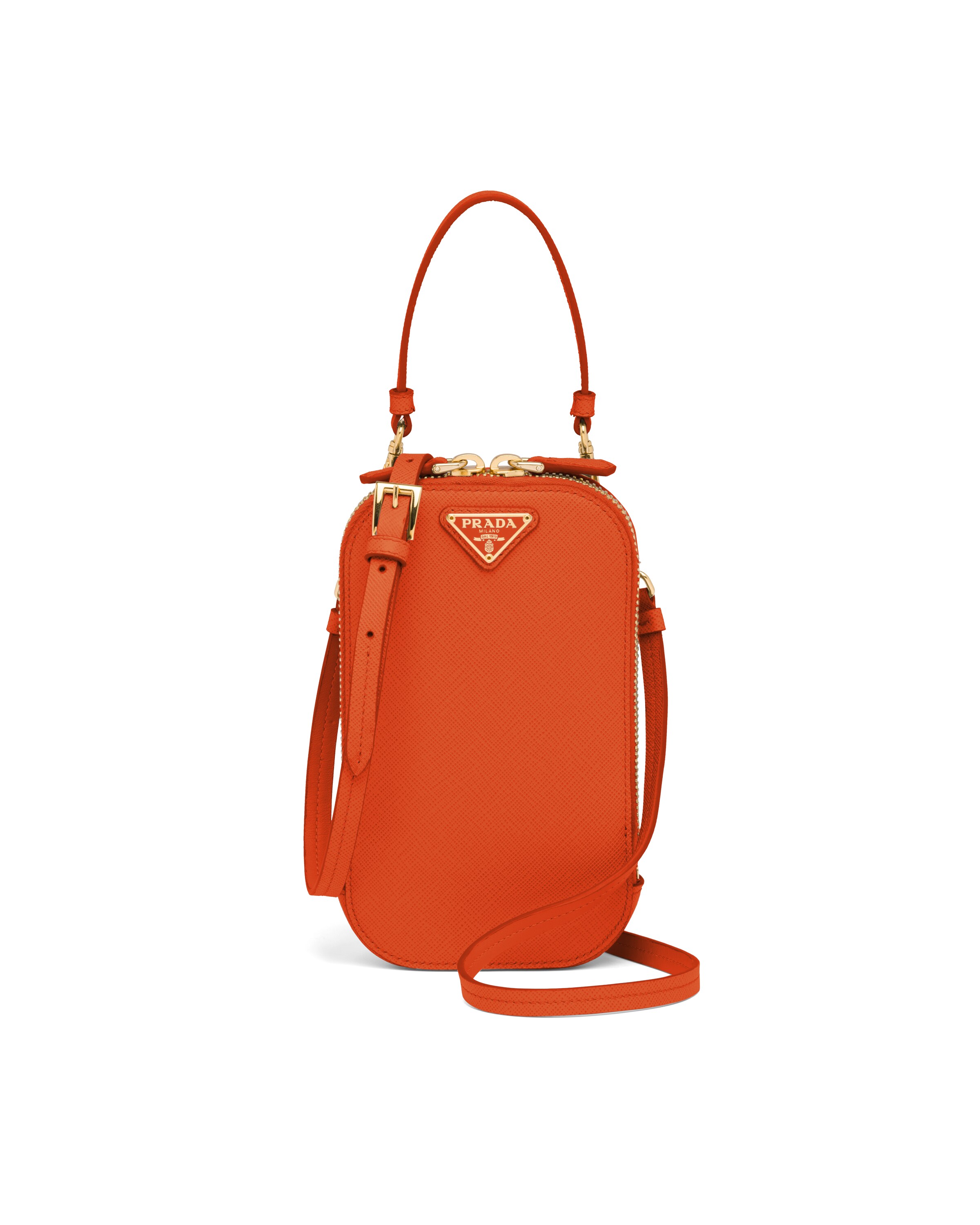 prada saffiano mini bag white