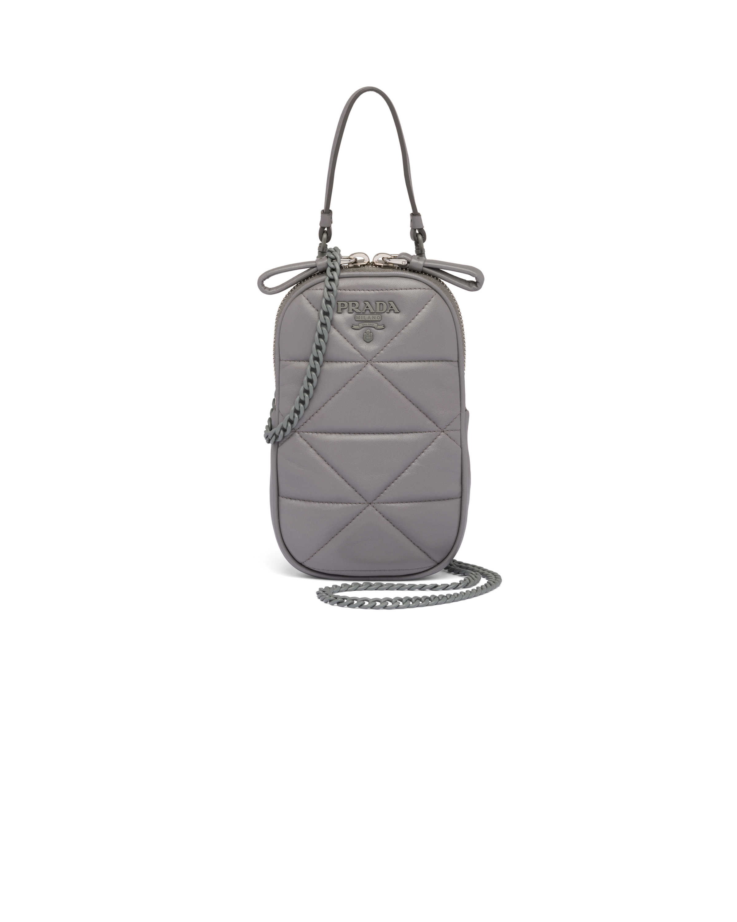 prada mini backpack keychain