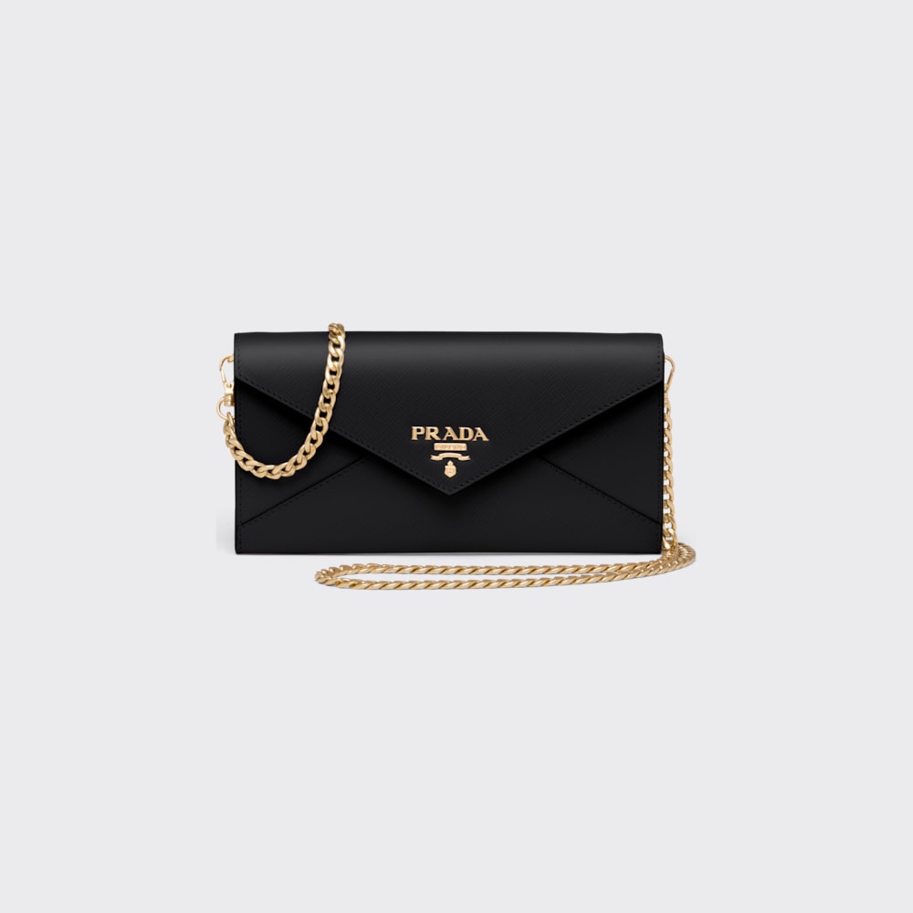 Black Saffiano leather mini-bag | Prada Black Saffiano leather mini-bag | Prada