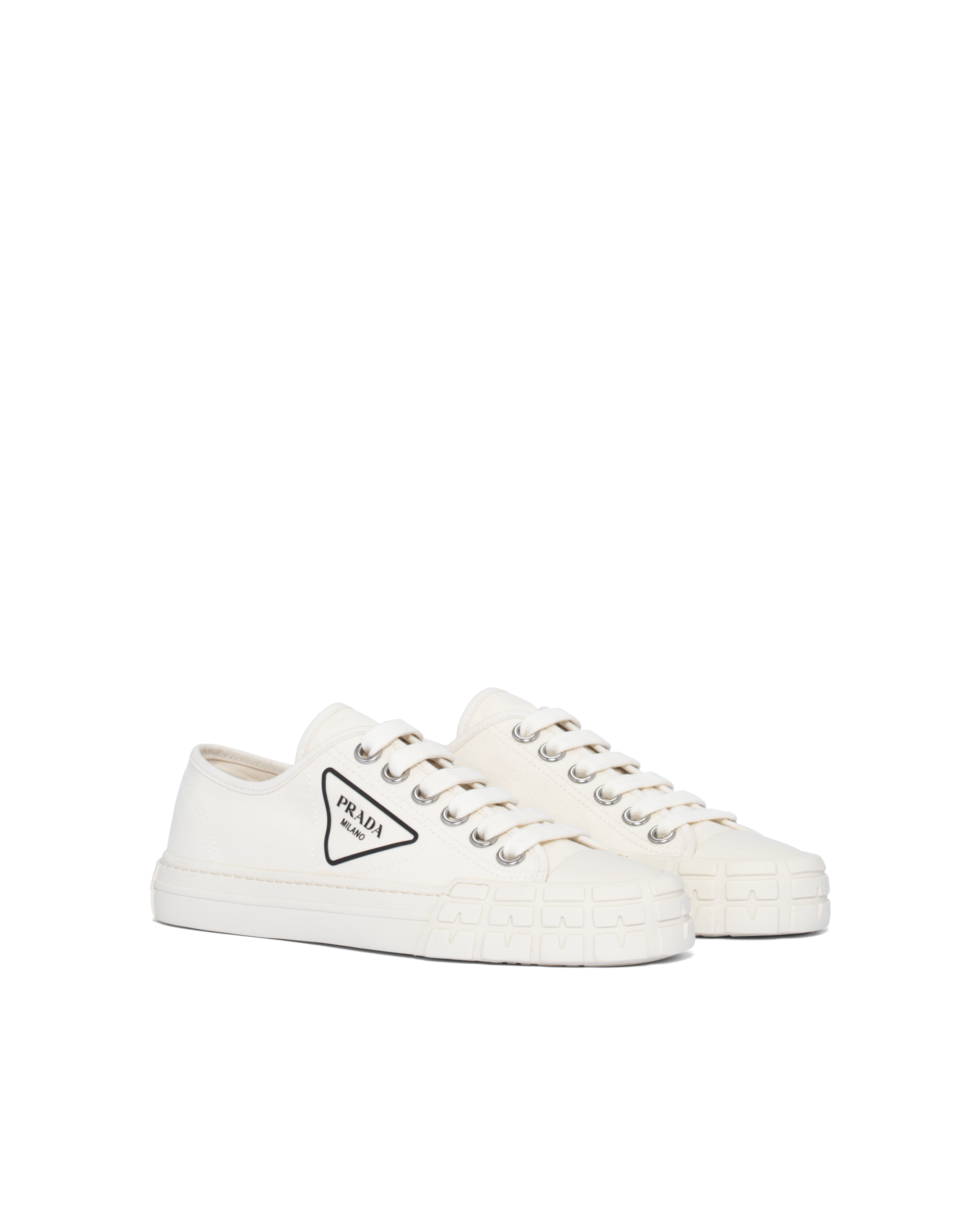 Prada Cotton Canvas Sneakers Outlet, SAVE 53% 