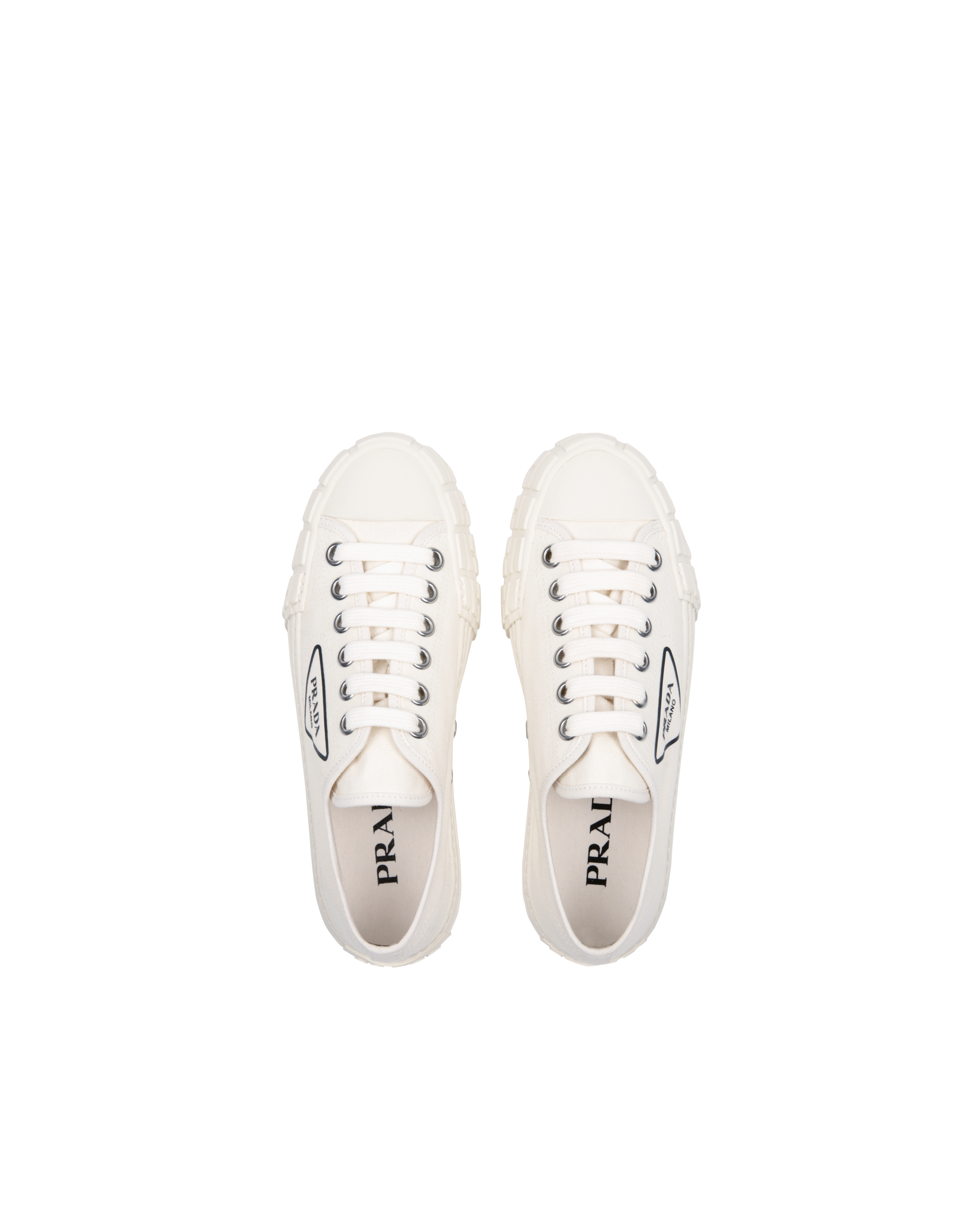 prada cotton canvas sneakers
