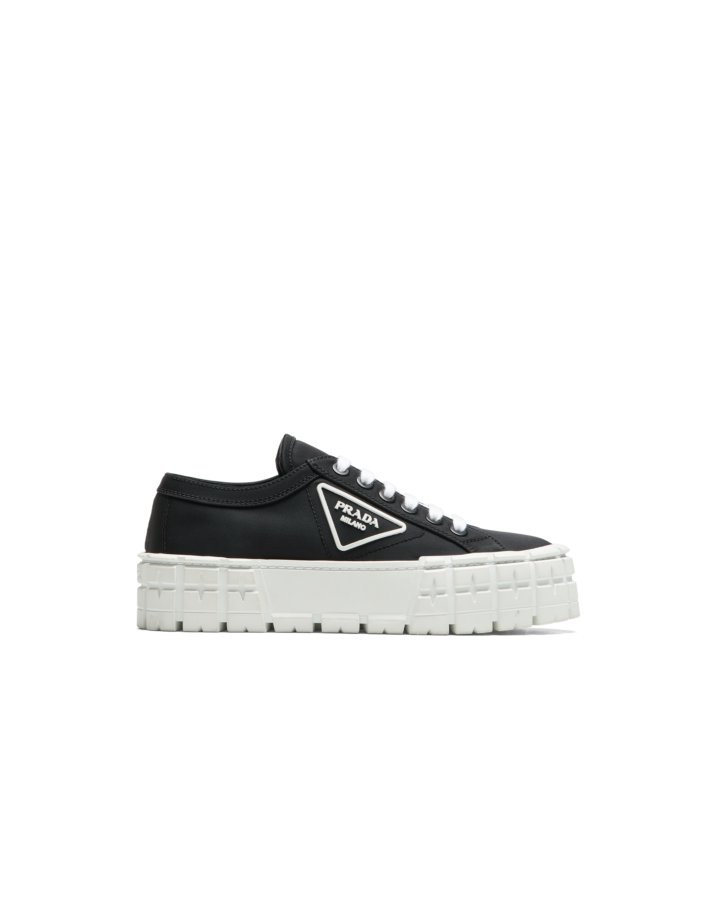 Black Nylon gabardine sneakers | Prada