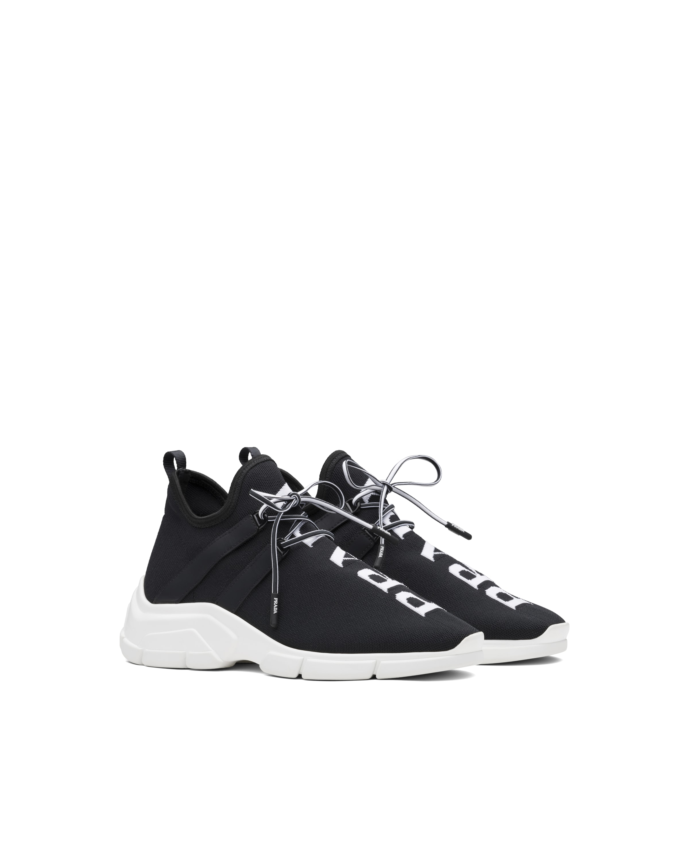 prada stretch knit sneakers