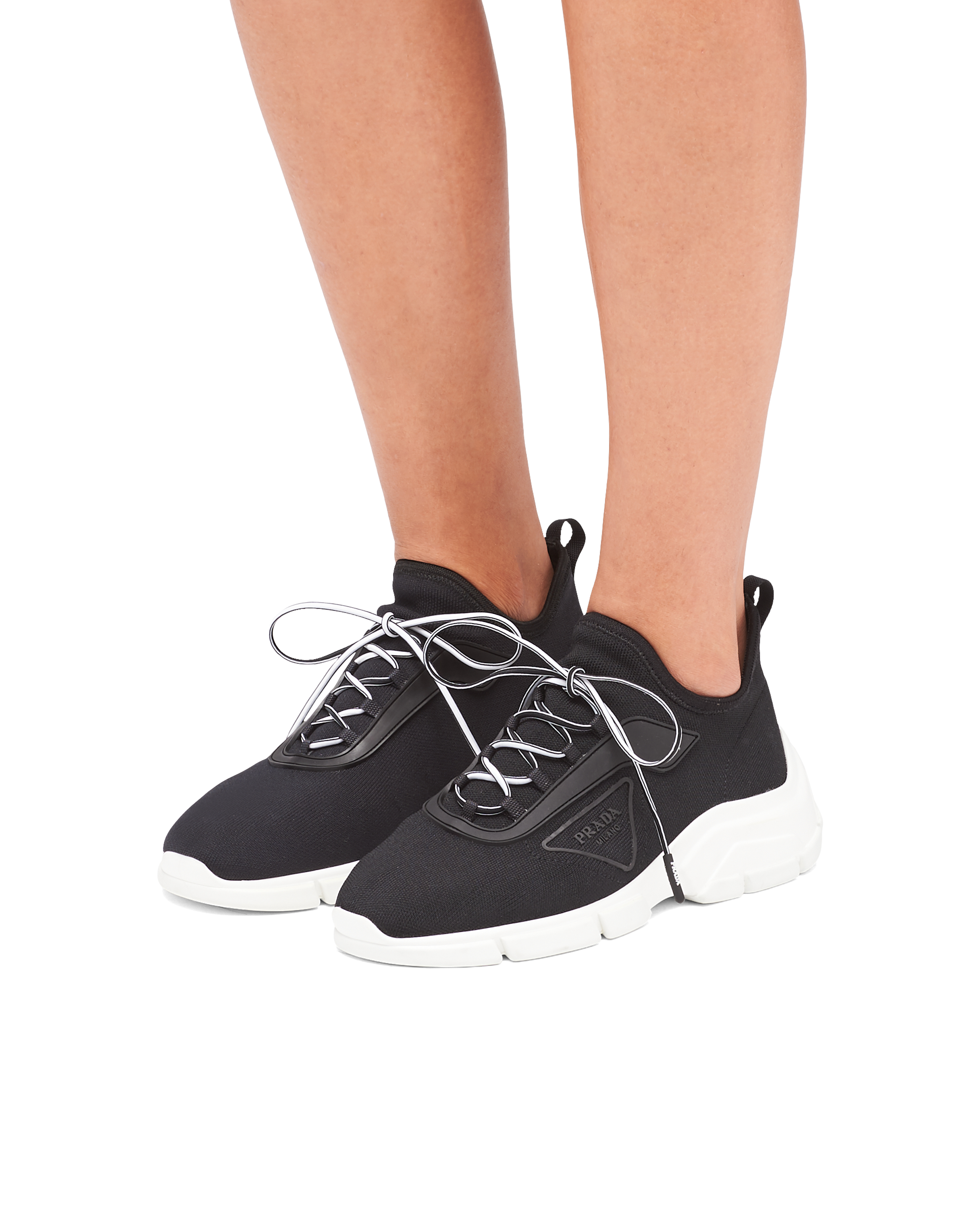 Prada knit sneakers clearance