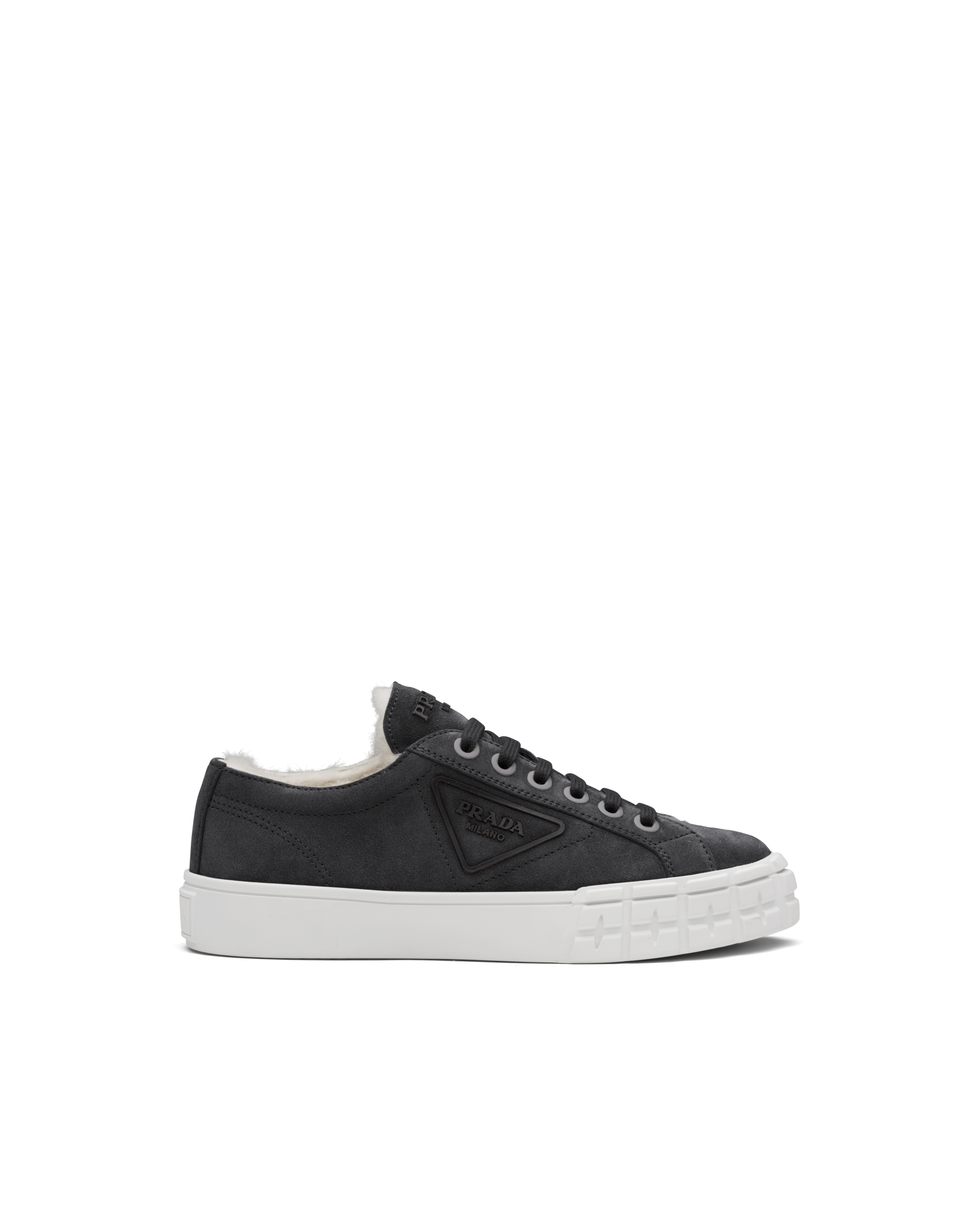 prada suede sneakers