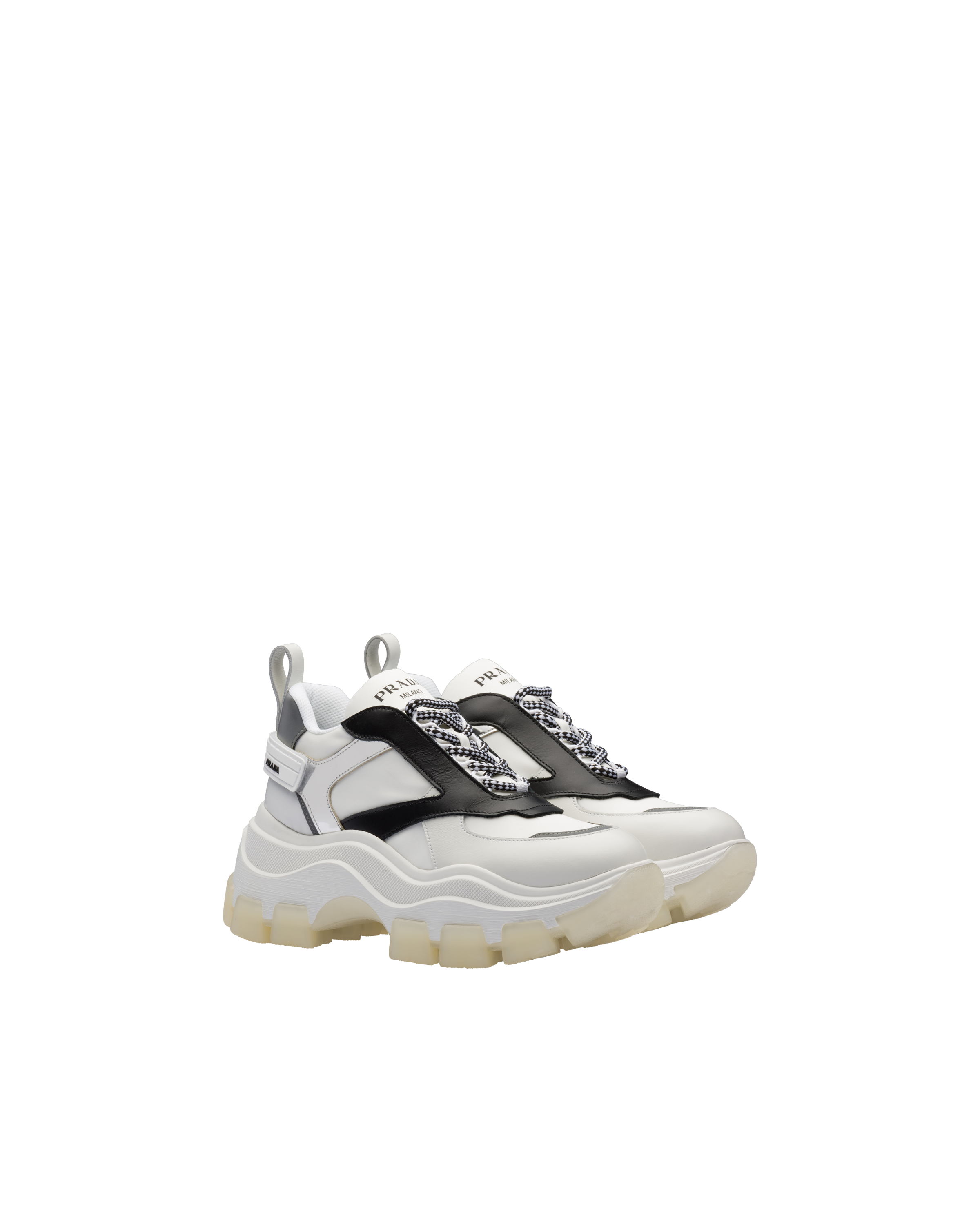 prada block high top sneakers