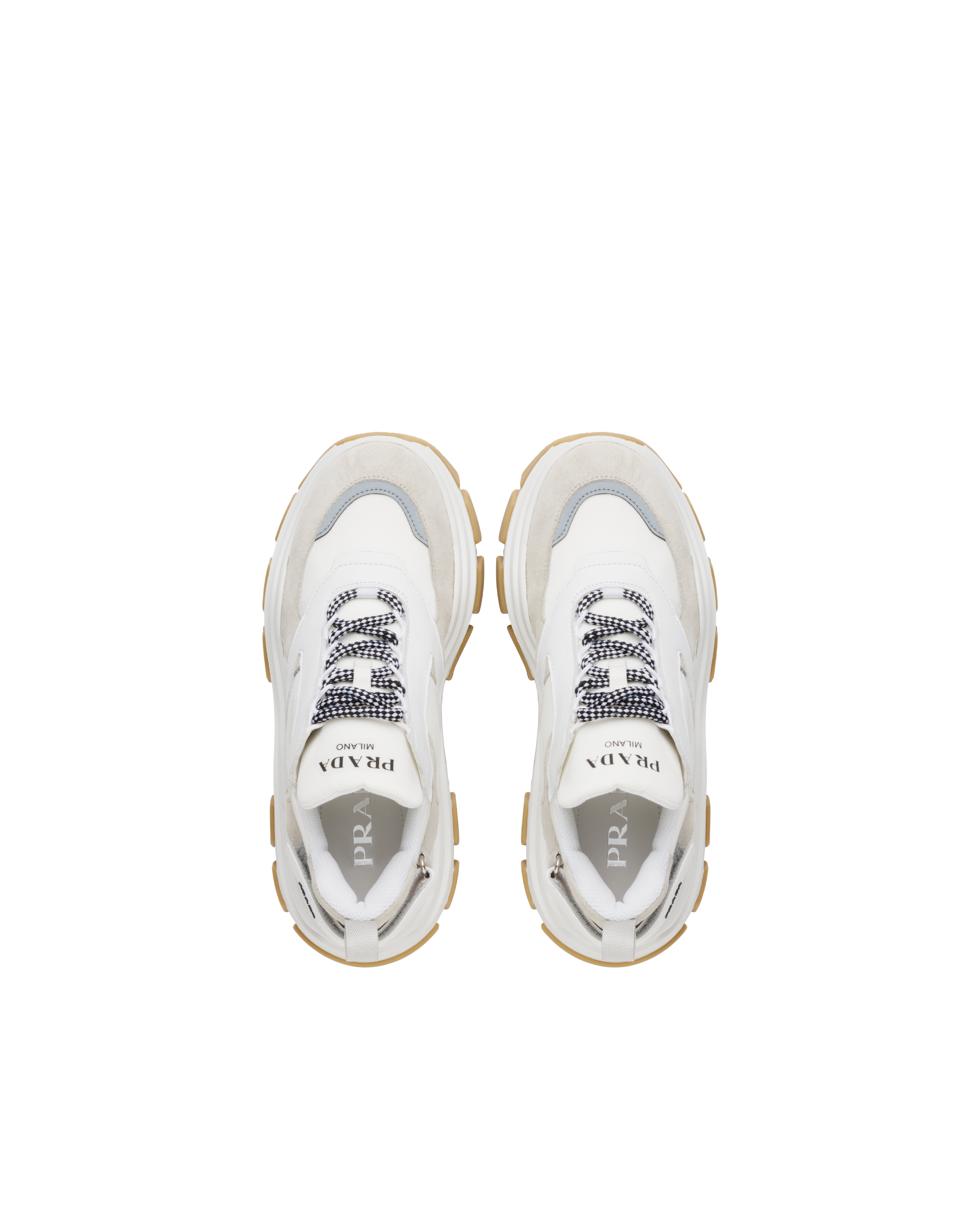 prada block sneakers black