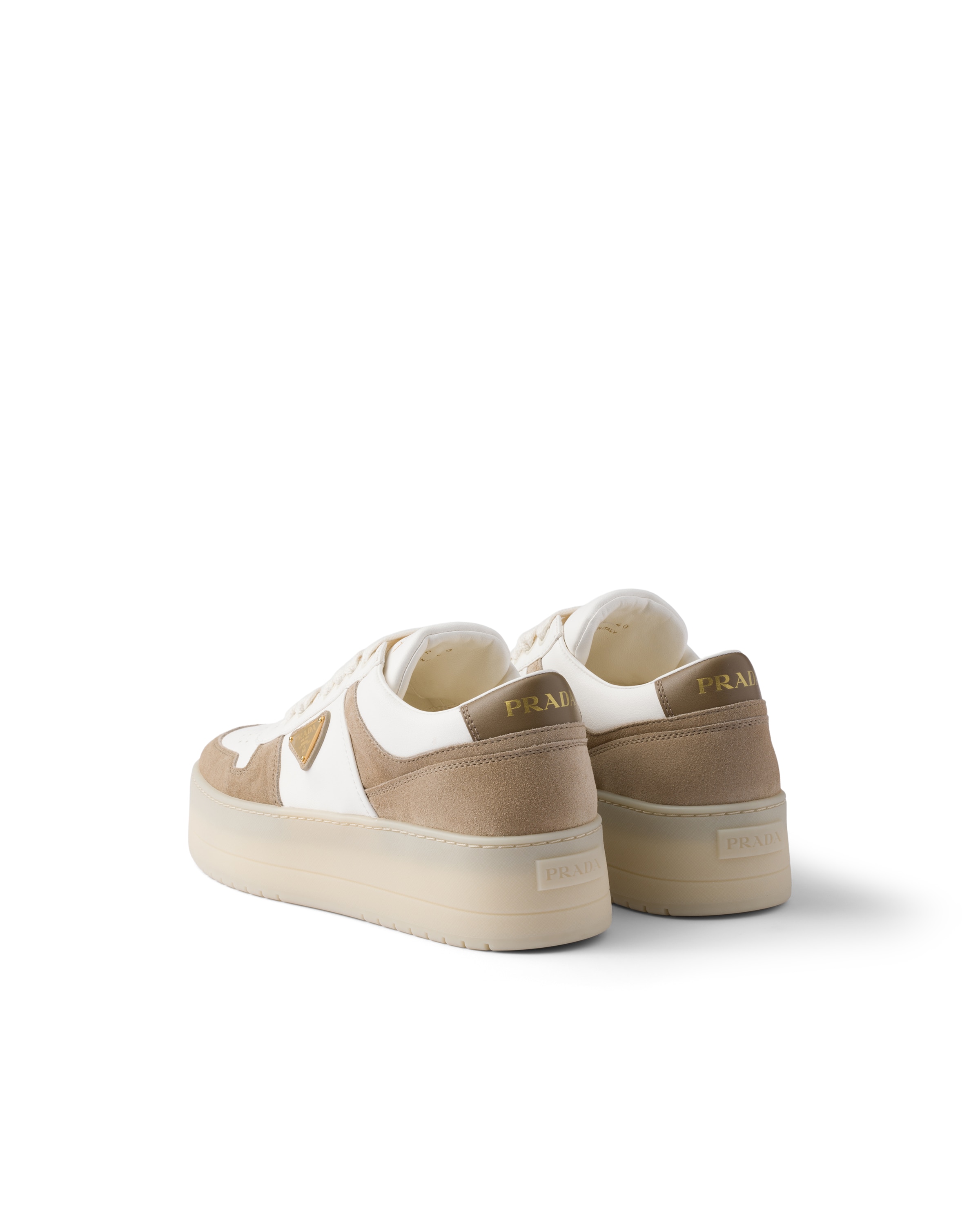 Prada Downtown Low-top Platform Sneakers In Multi