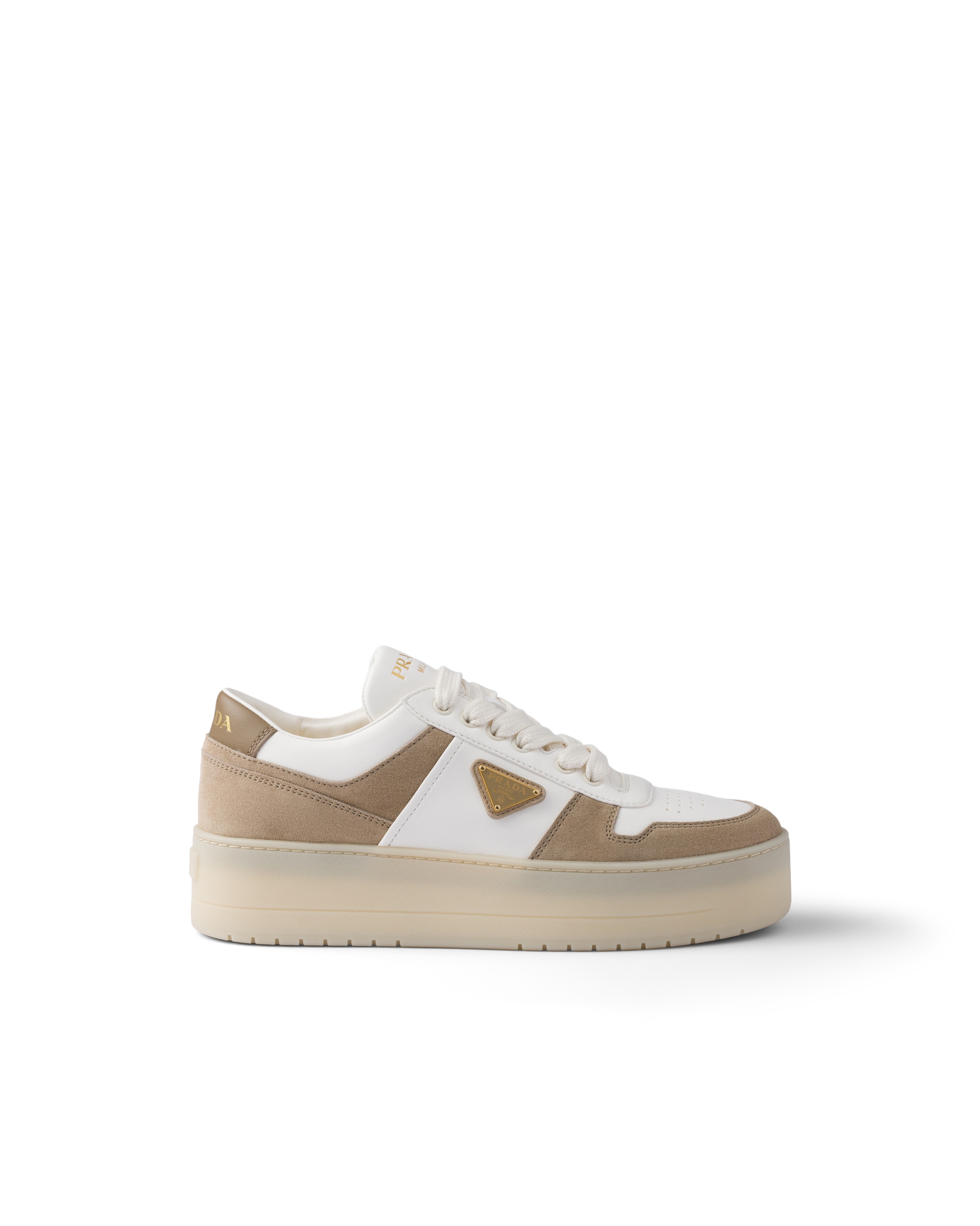 Prada Downtown Low-top Platform Sneakers In Multi
