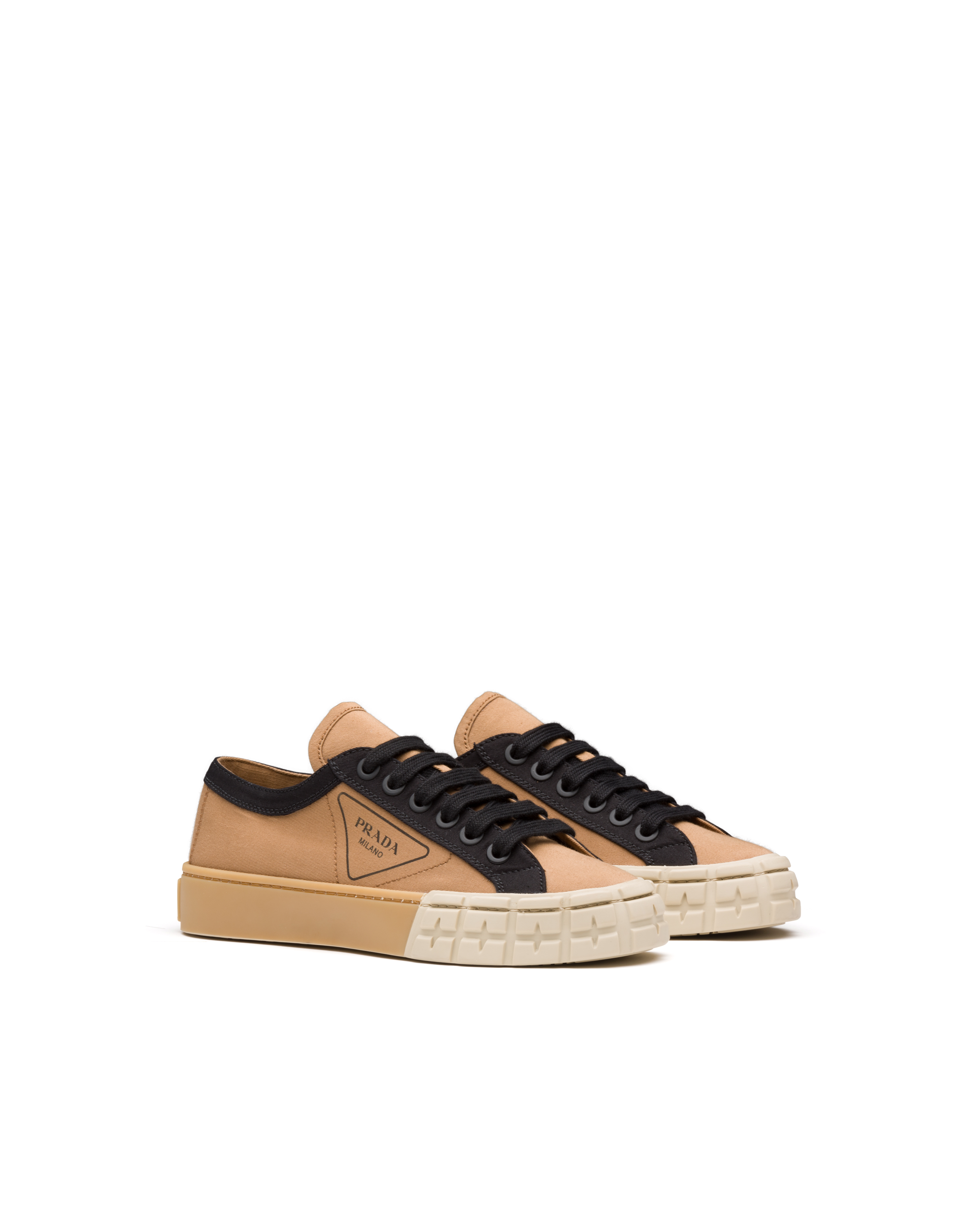 tan prada sneakers