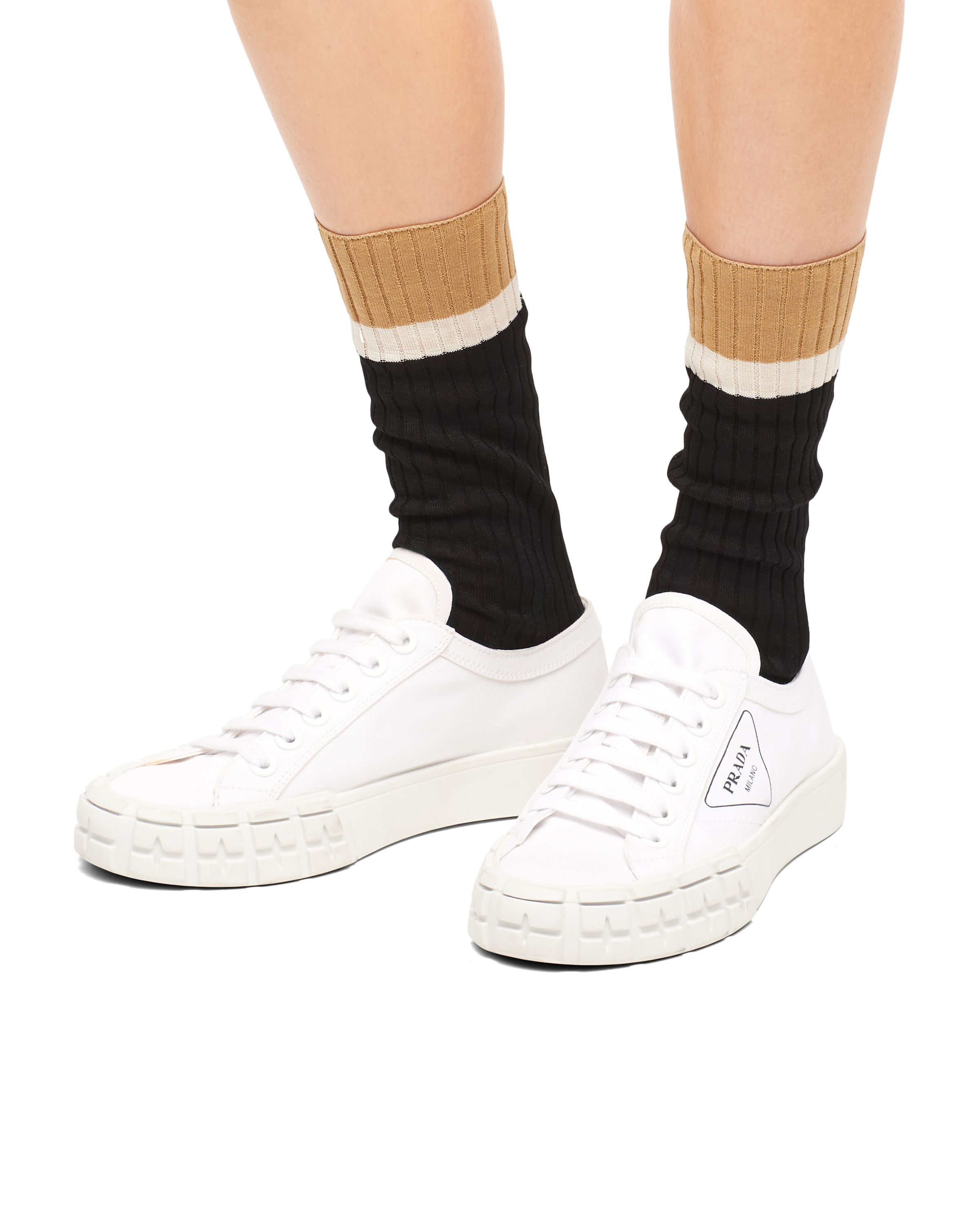 Prada store gabardine sneaker