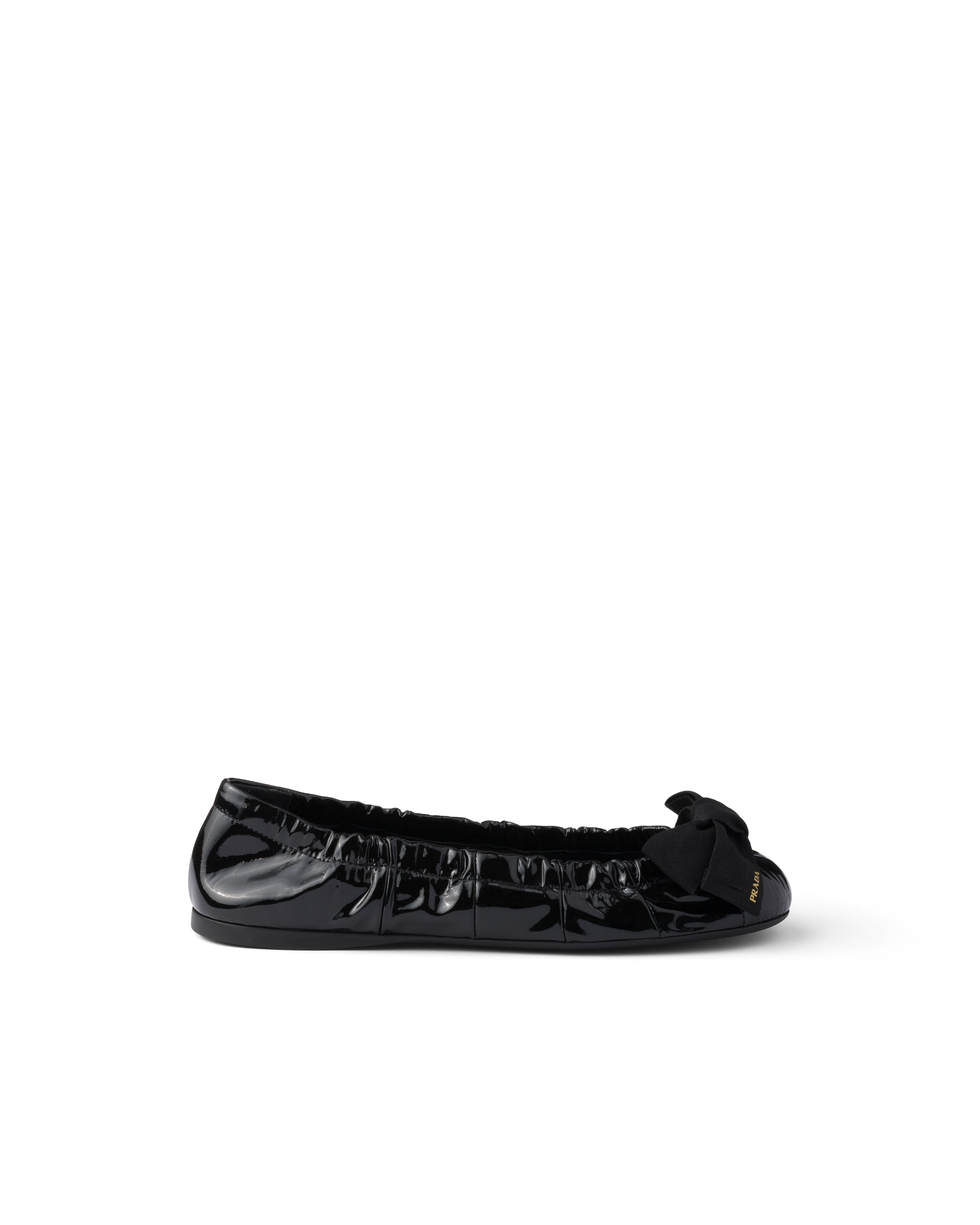Prada Women Black Leather Ballet Flats, 3.5 Luxury Ballet Flats For Women Darveys