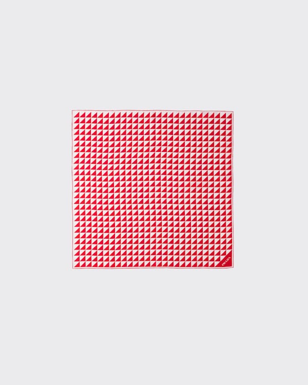 Printed silk twill scarf 90x90 Printed silk twill scarf 90x90