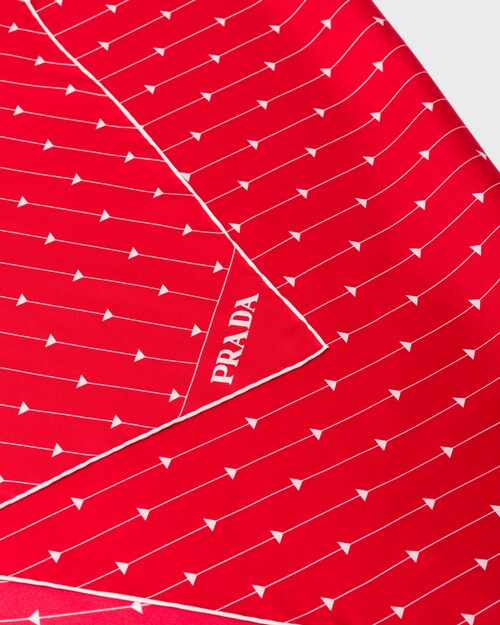 Prada Printed twill foulard 2