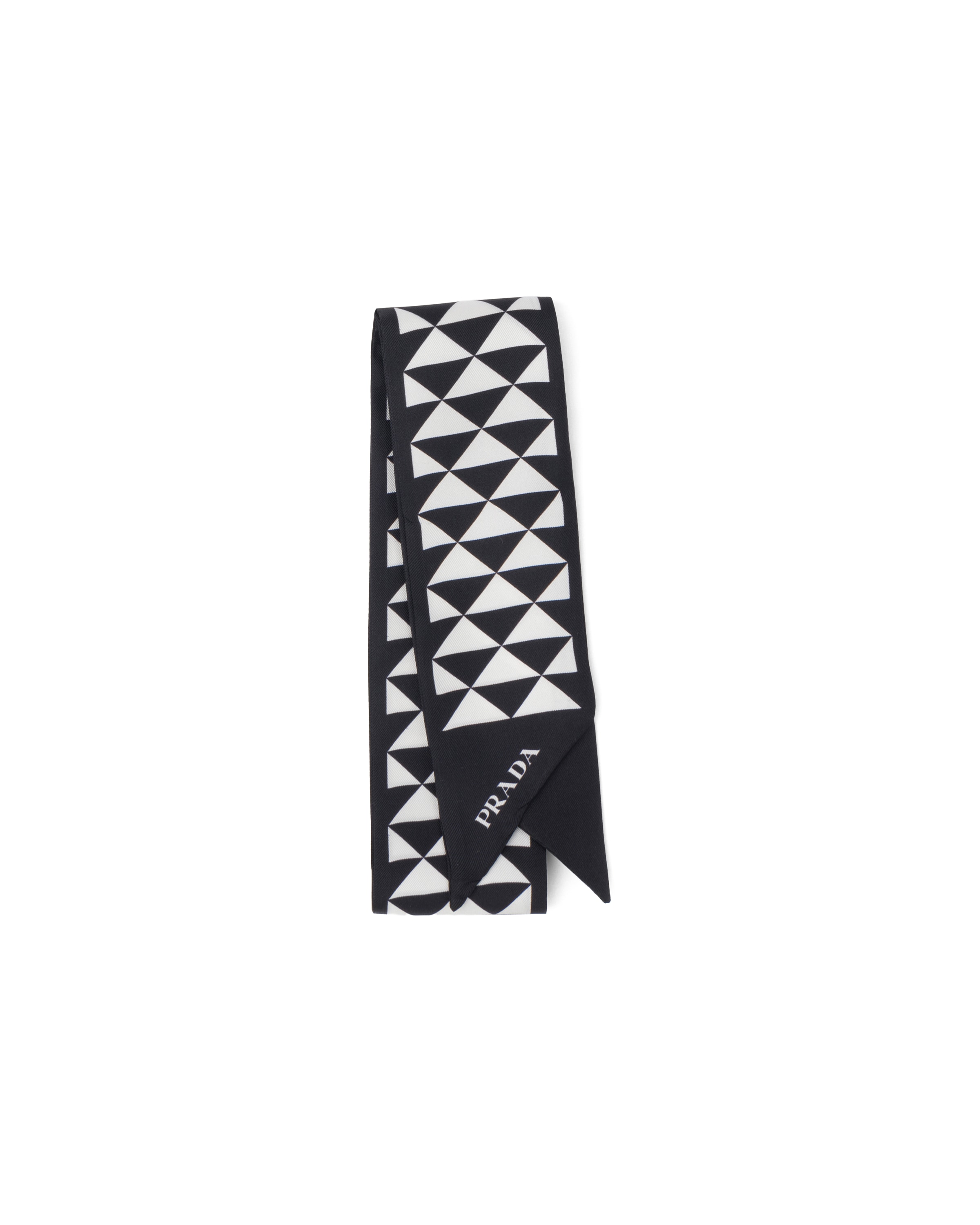 prada printed twill scarf