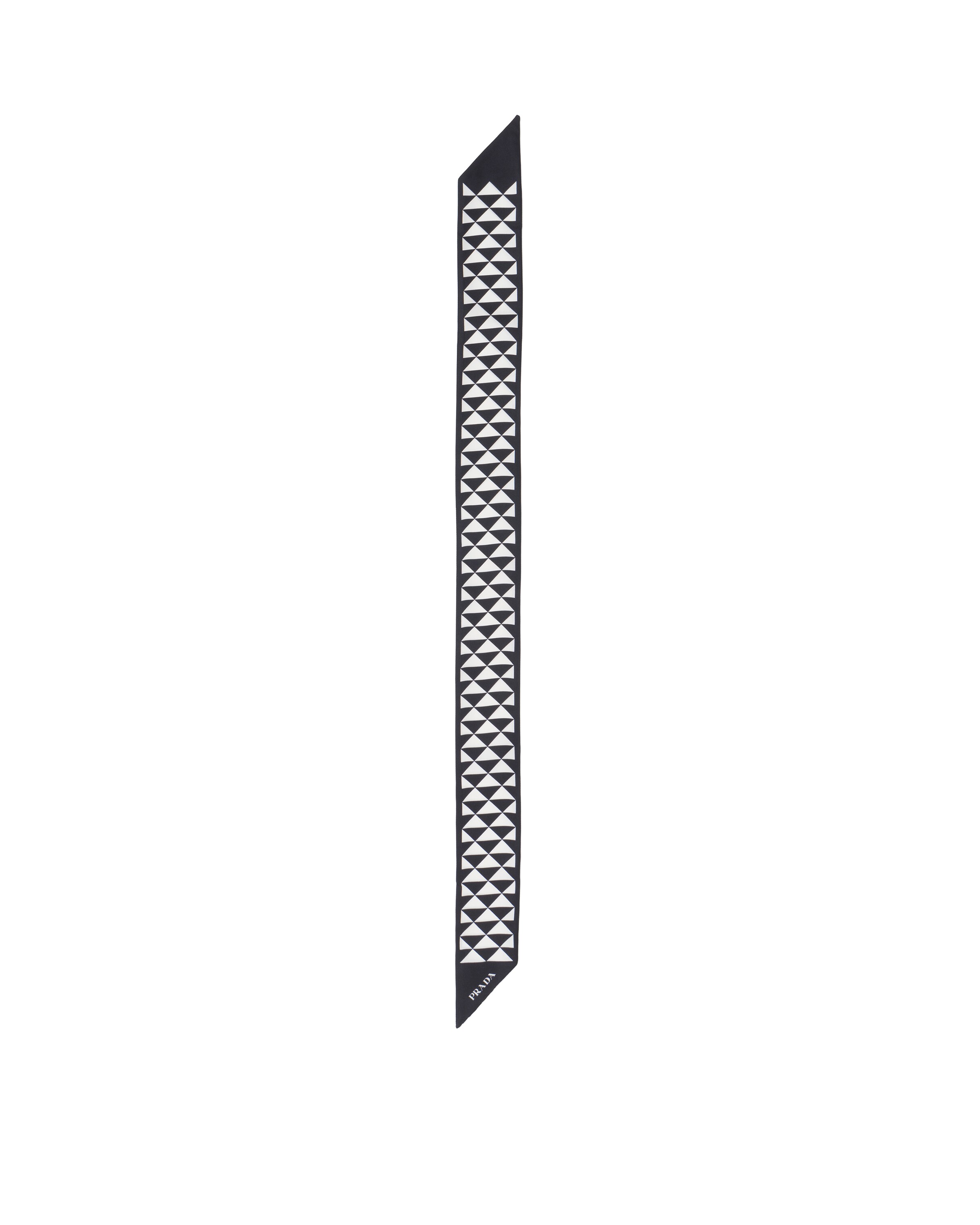 prada printed twill scarf