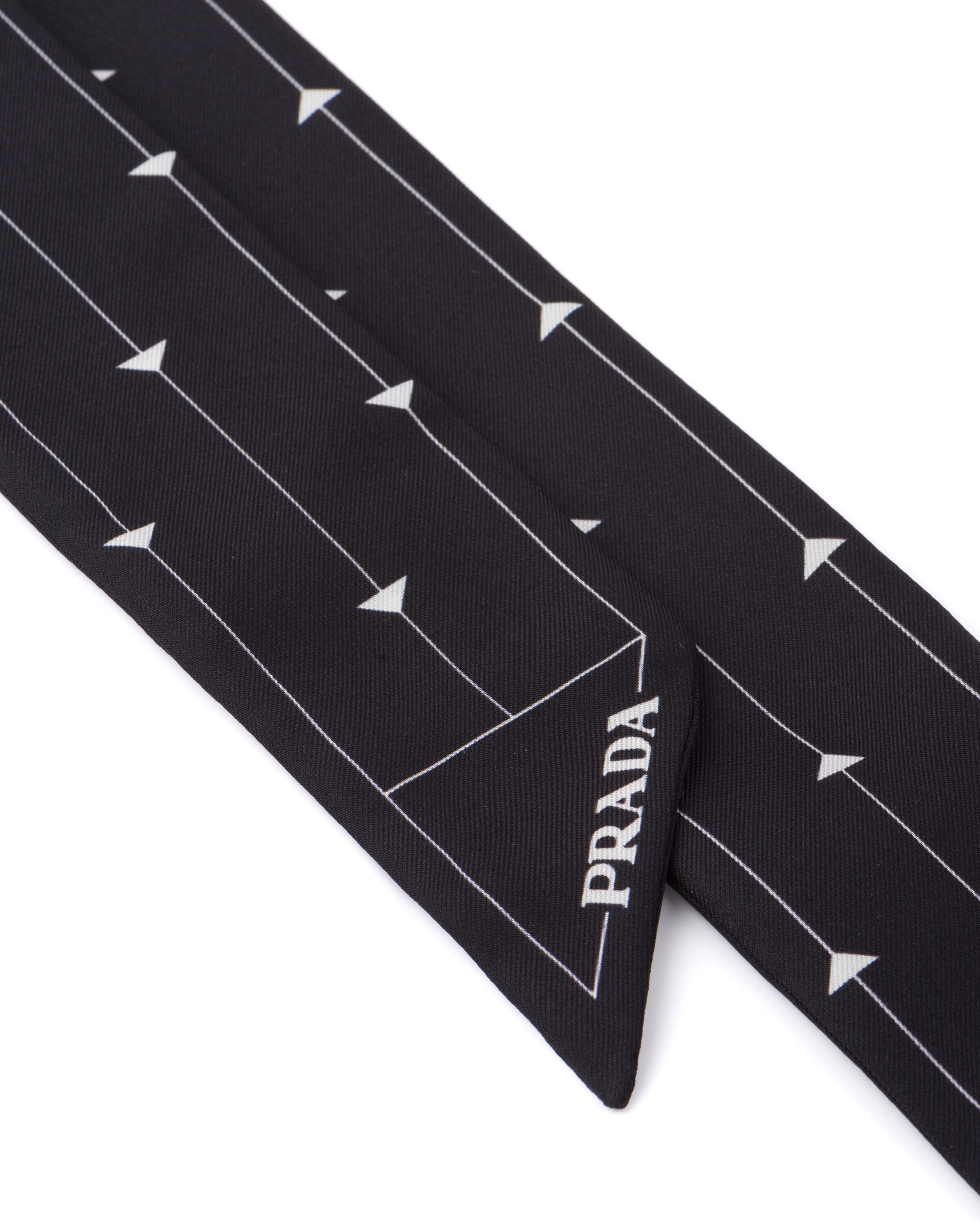 prada printed twill scarf