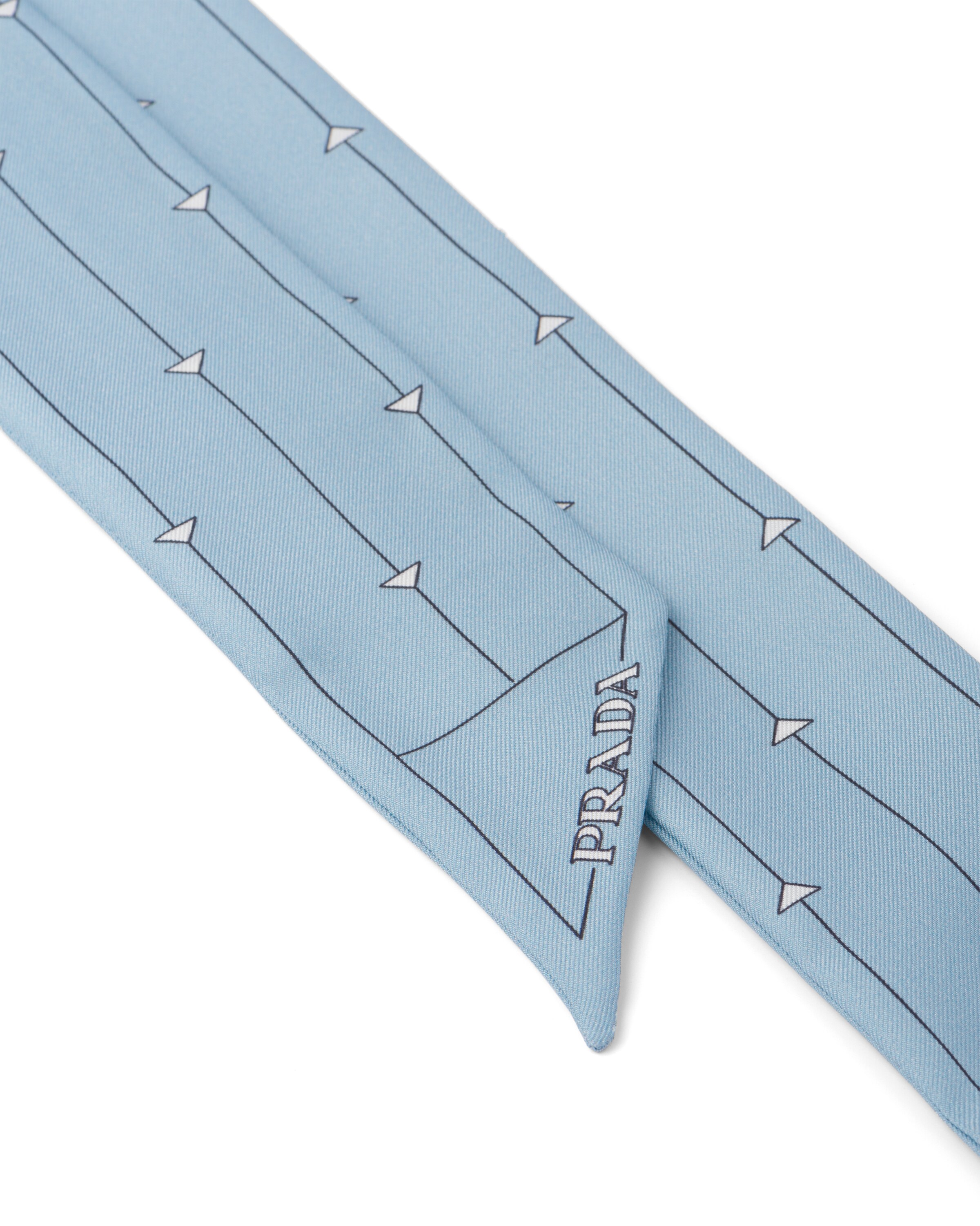 prada printed twill scarf