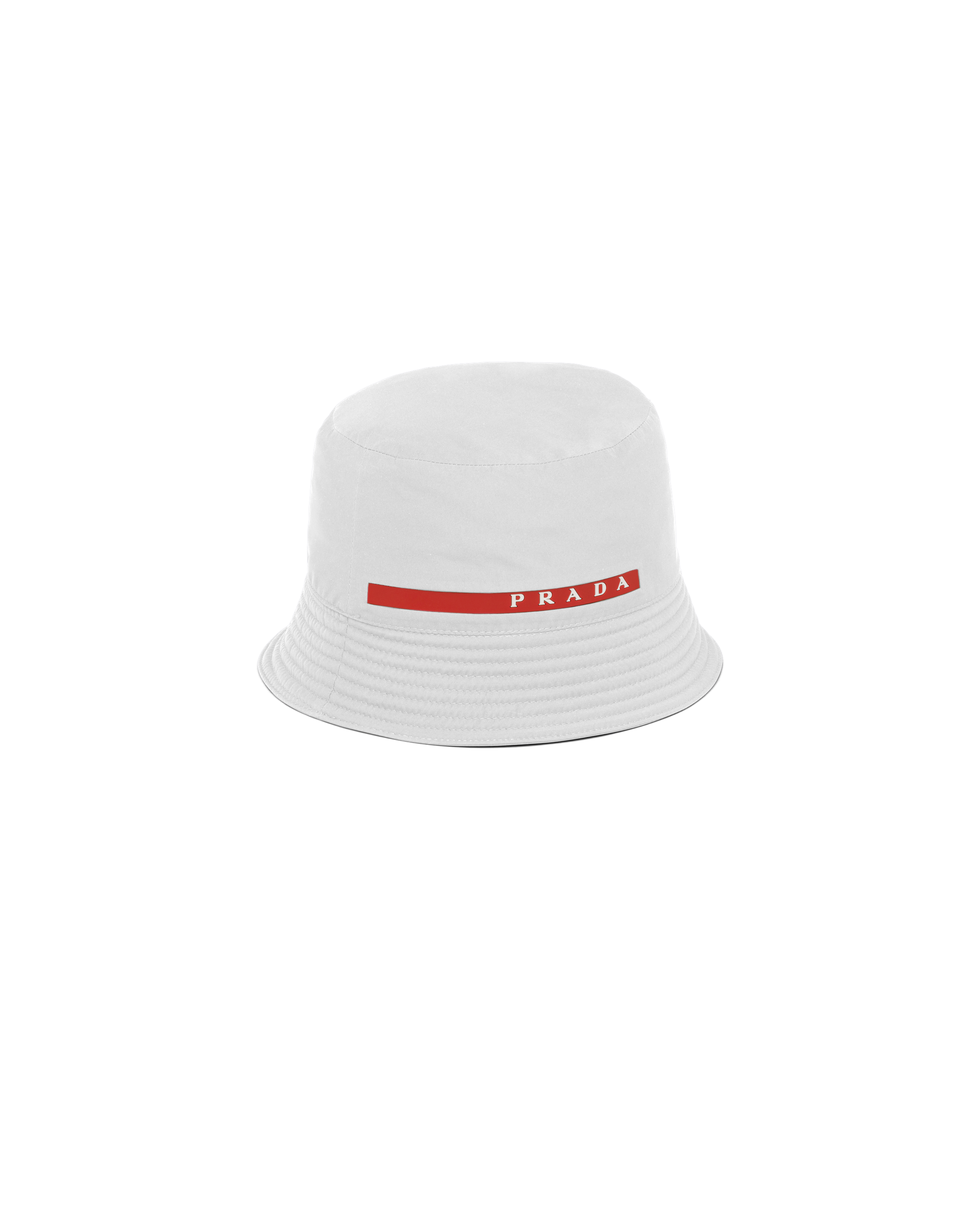 white prada hat