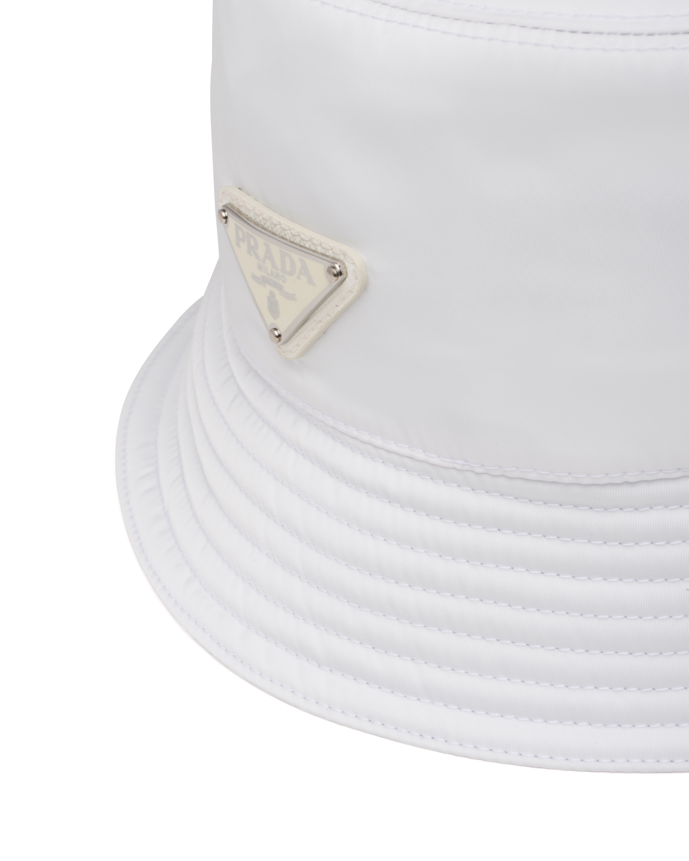 white prada hat