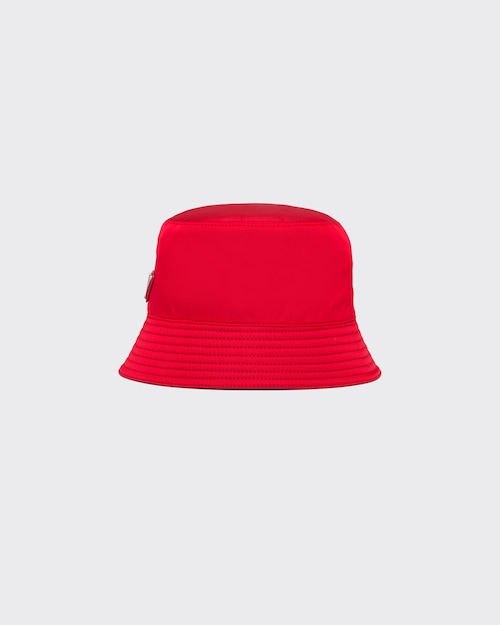 prada bucket hat red stripe