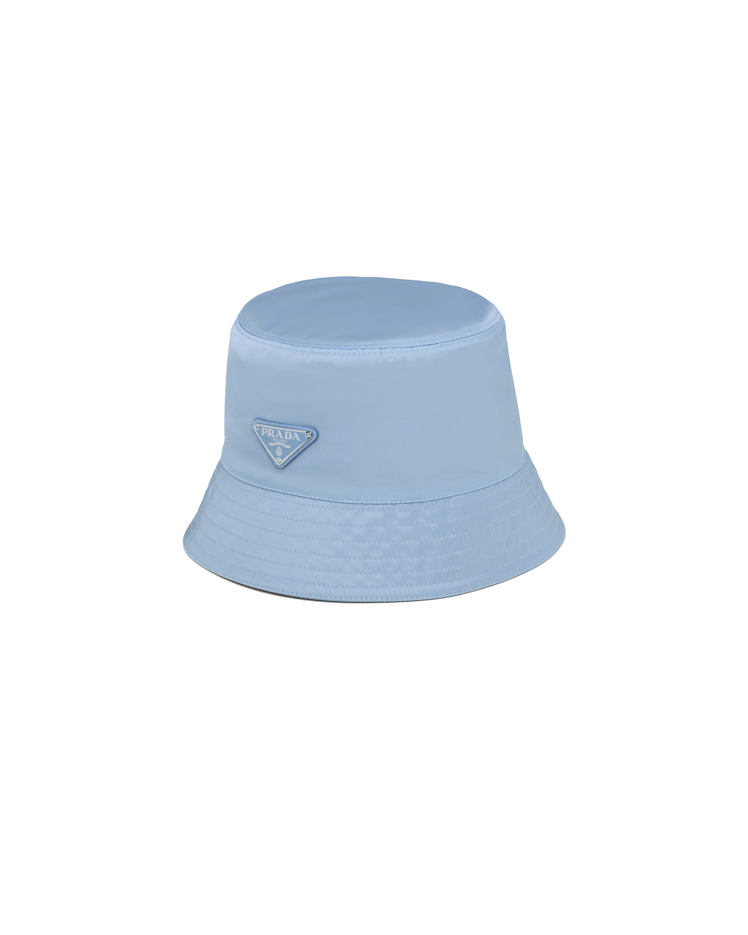 Astral Blue Nylon Bucket Hat Prada
