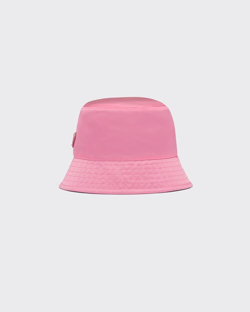 Begonia Pink Nylon Bucket Hat | Prada