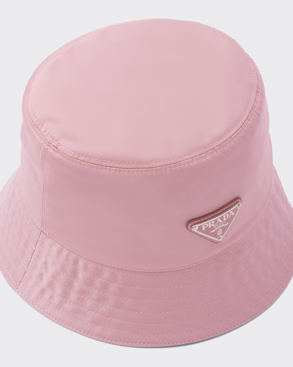 prada bucket hat pink